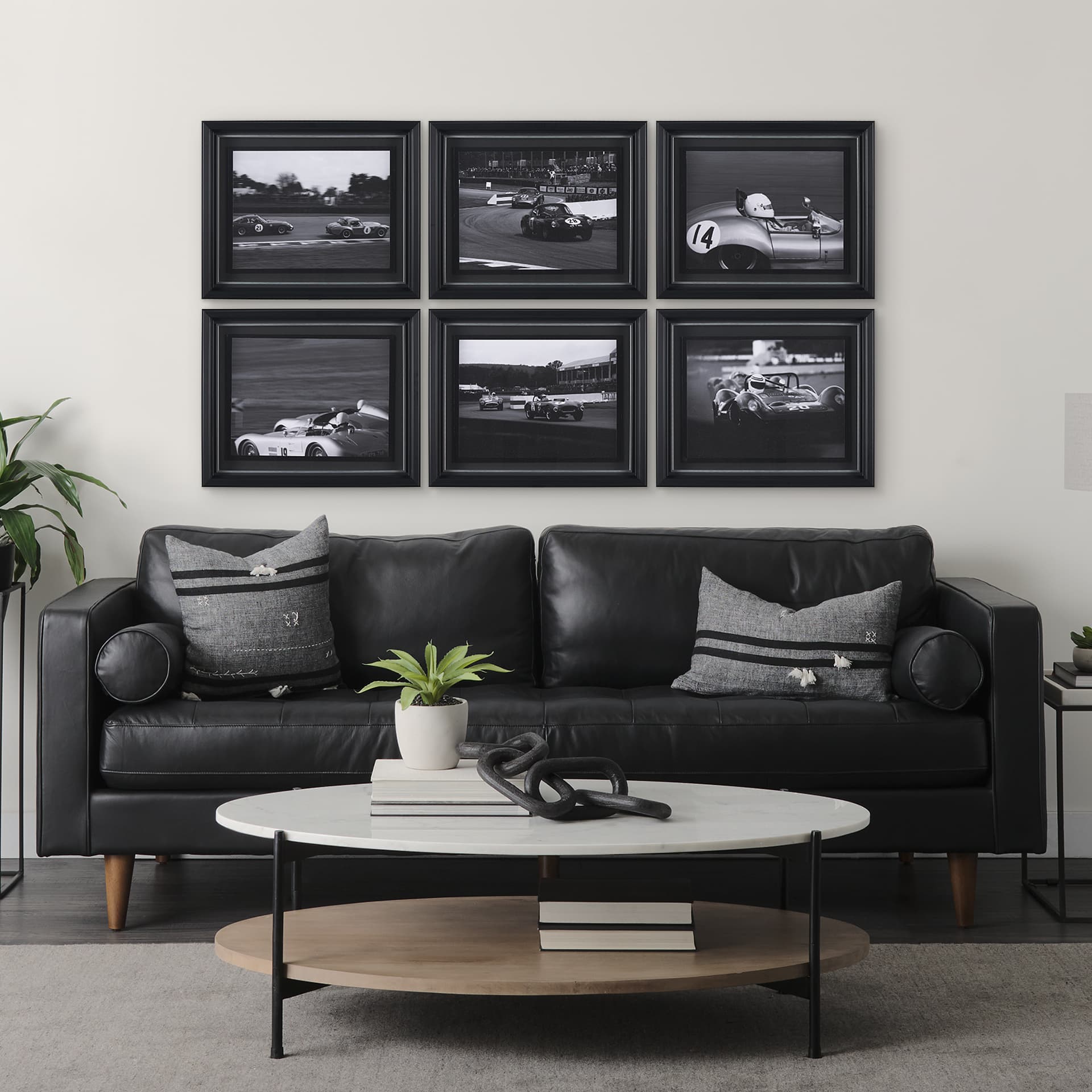 Hot on the Tail by Ben Wood a Hand Embellished Framed Photo Art Print Matted under Glass — in a styled room