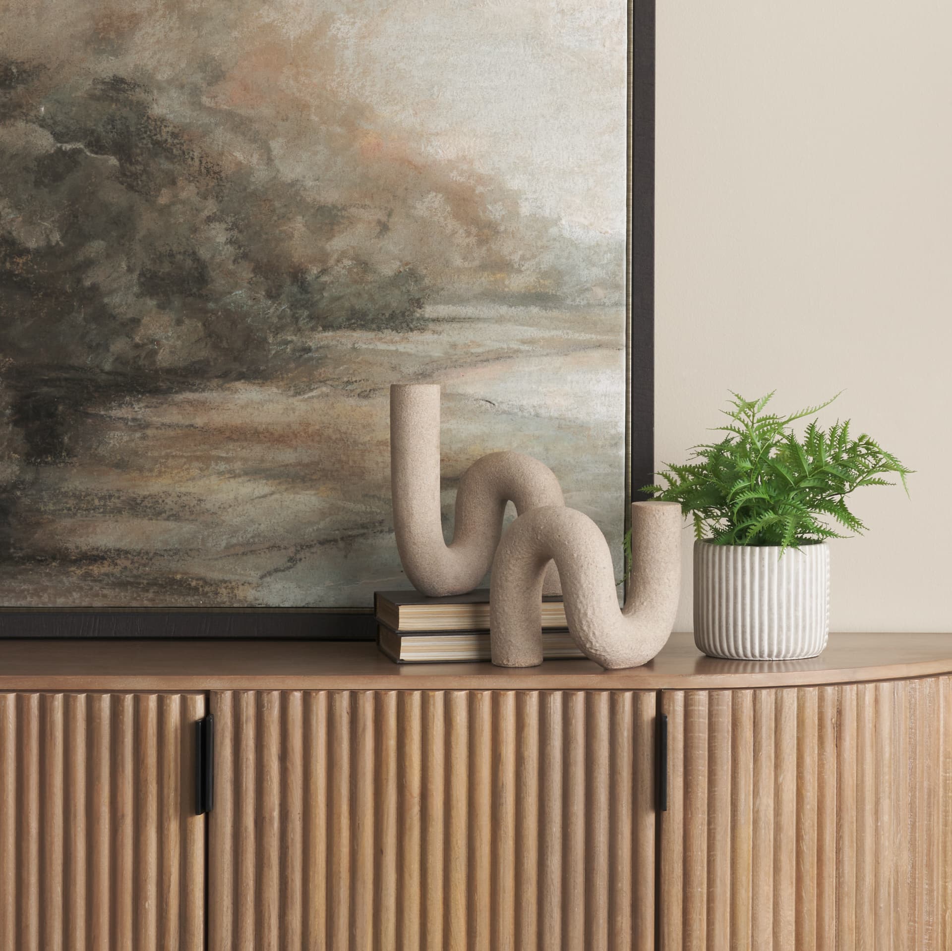 Kailyn Resin Textured Concrete Gray Decorative Object — product photograph