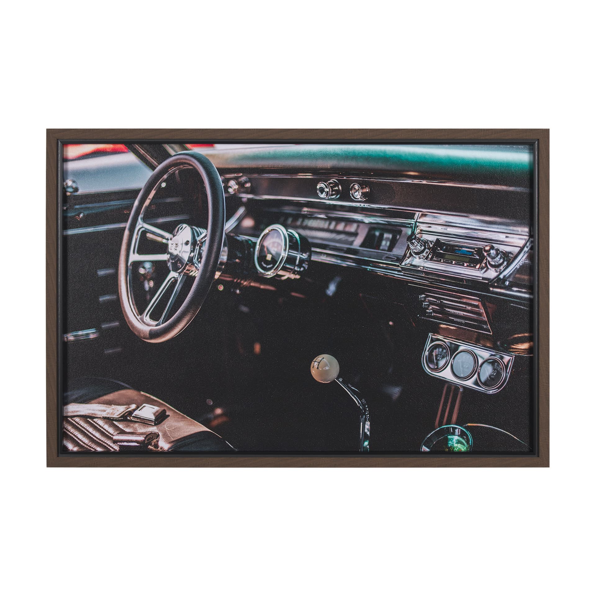 Car Interior by Tim Mossholder a Hand Embellished Framed Photo Art Print — product photograph