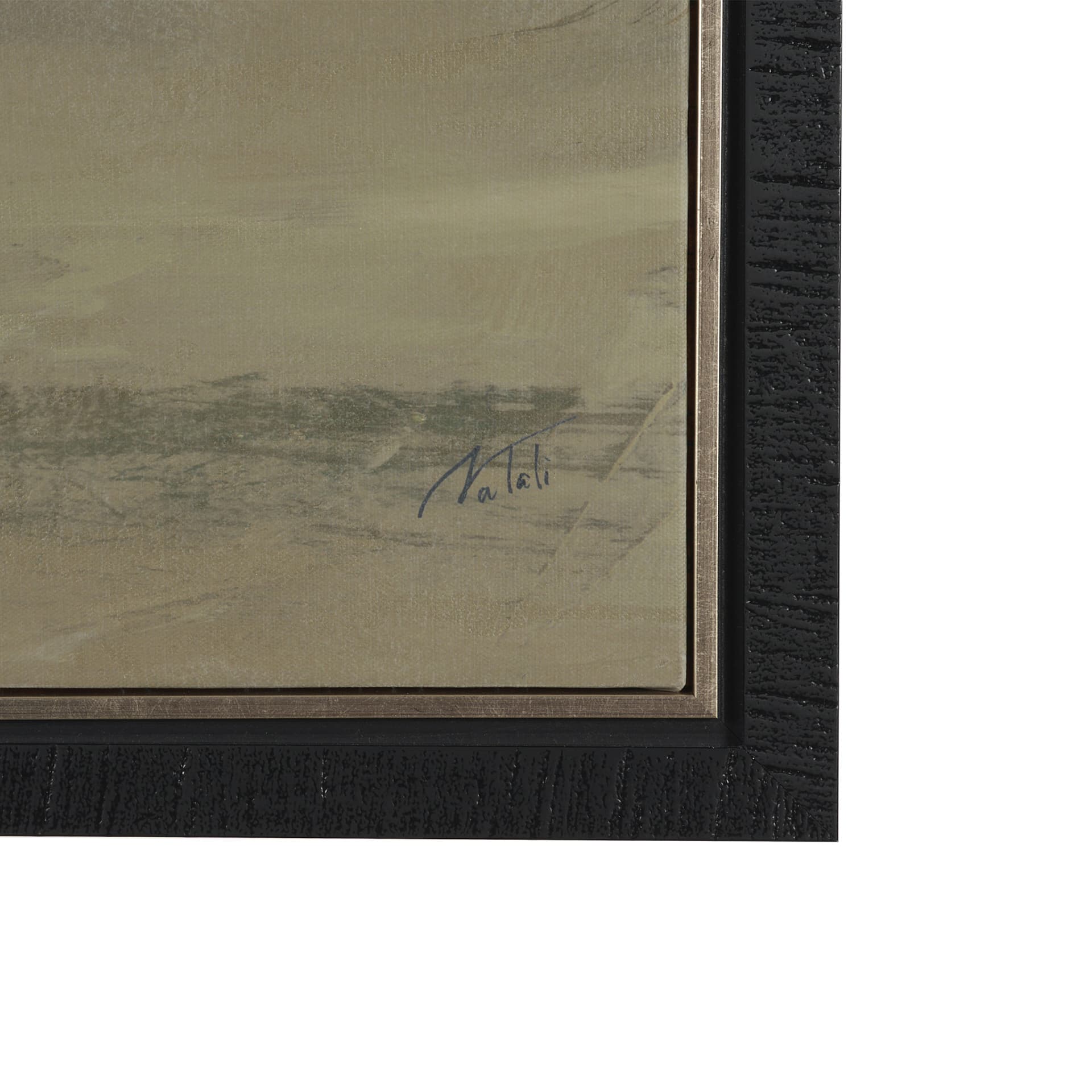 Quiet Presence I by Mercana Studio Hand-Embellished Textured Framed Canvas Artwork — product photograph