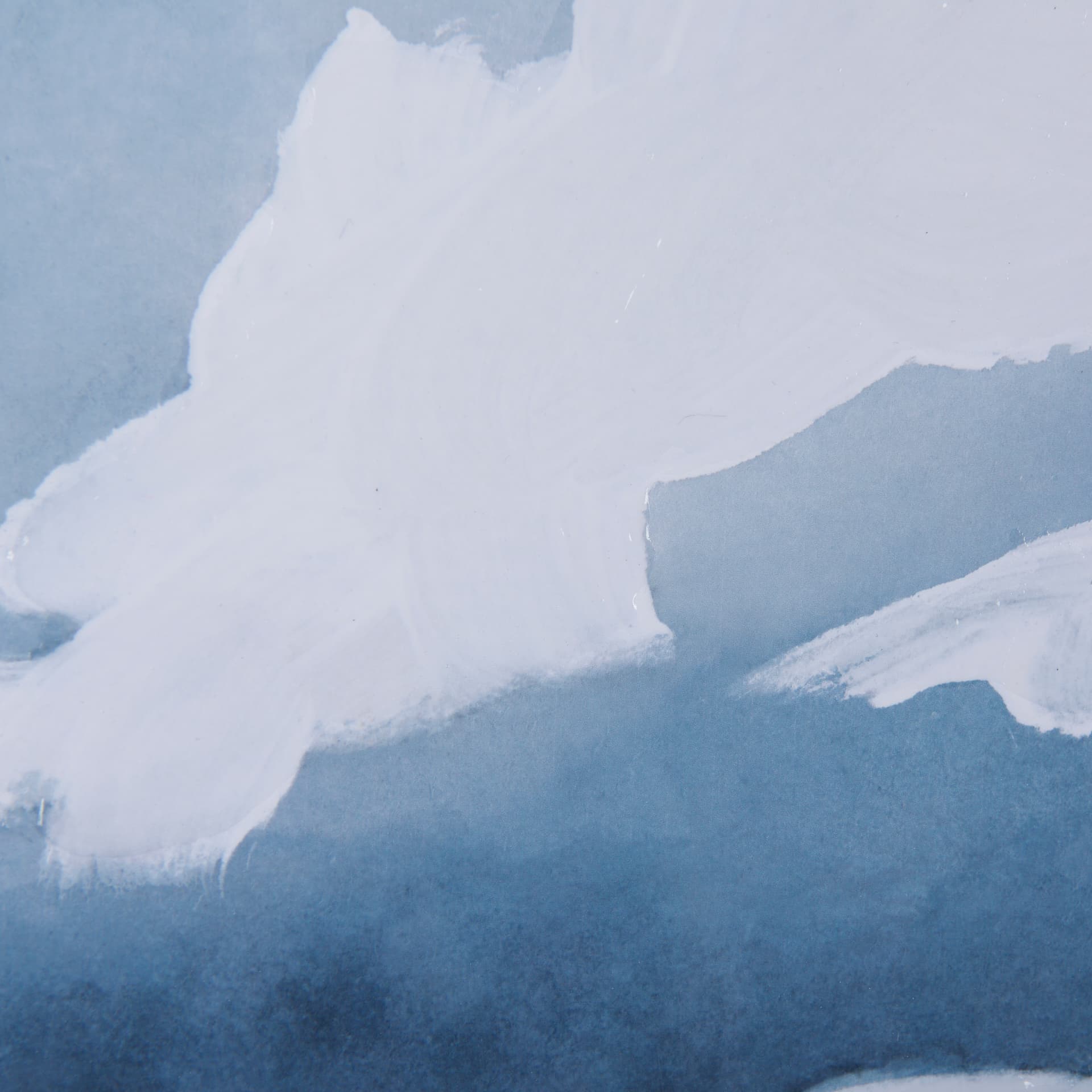 Cloud and Sea by Mercana Studio a Hand Embellished Textured Framed Art Print Matted under Glass — product photograph