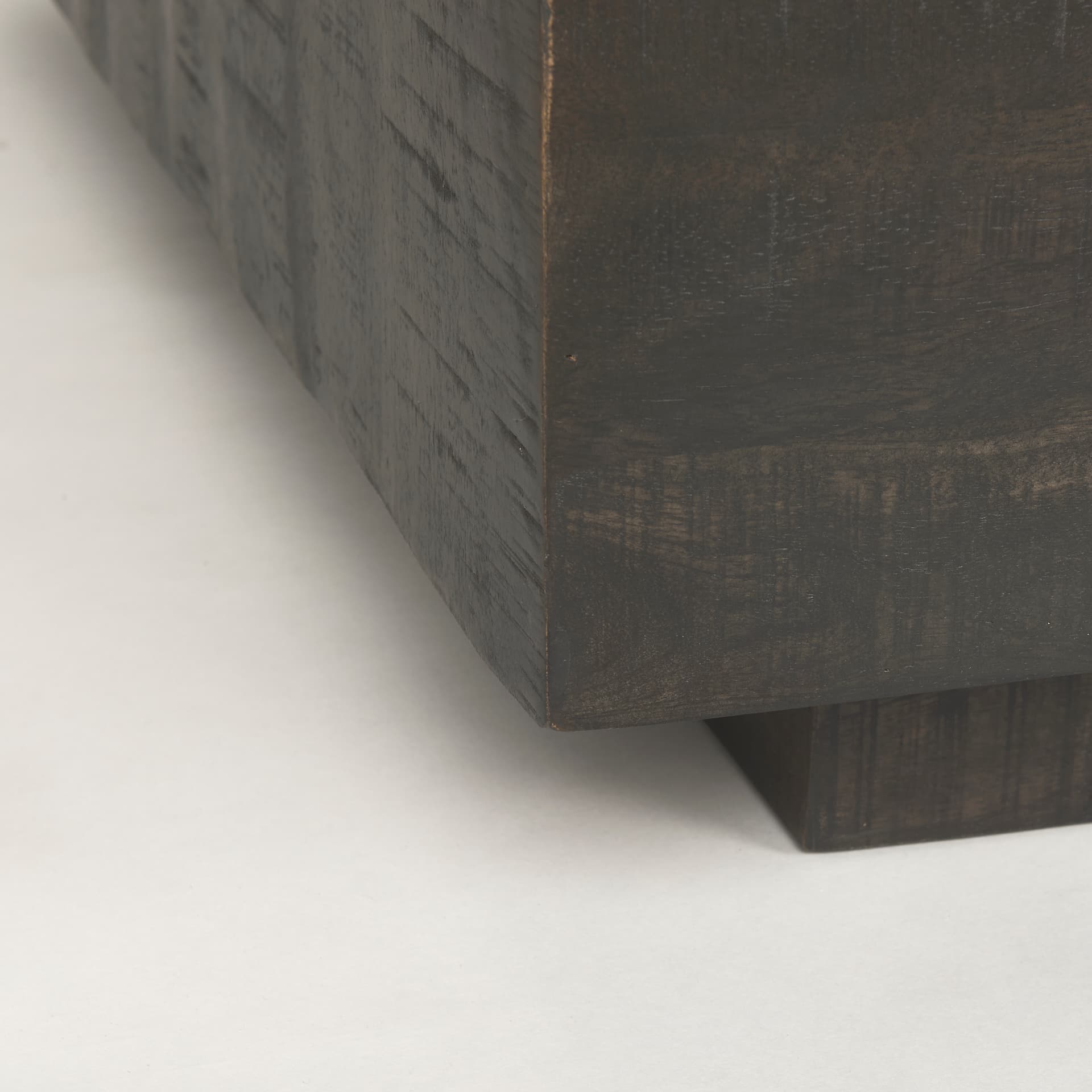 Hayden Dark Brown Wood Square Coffee Table — product photograph
