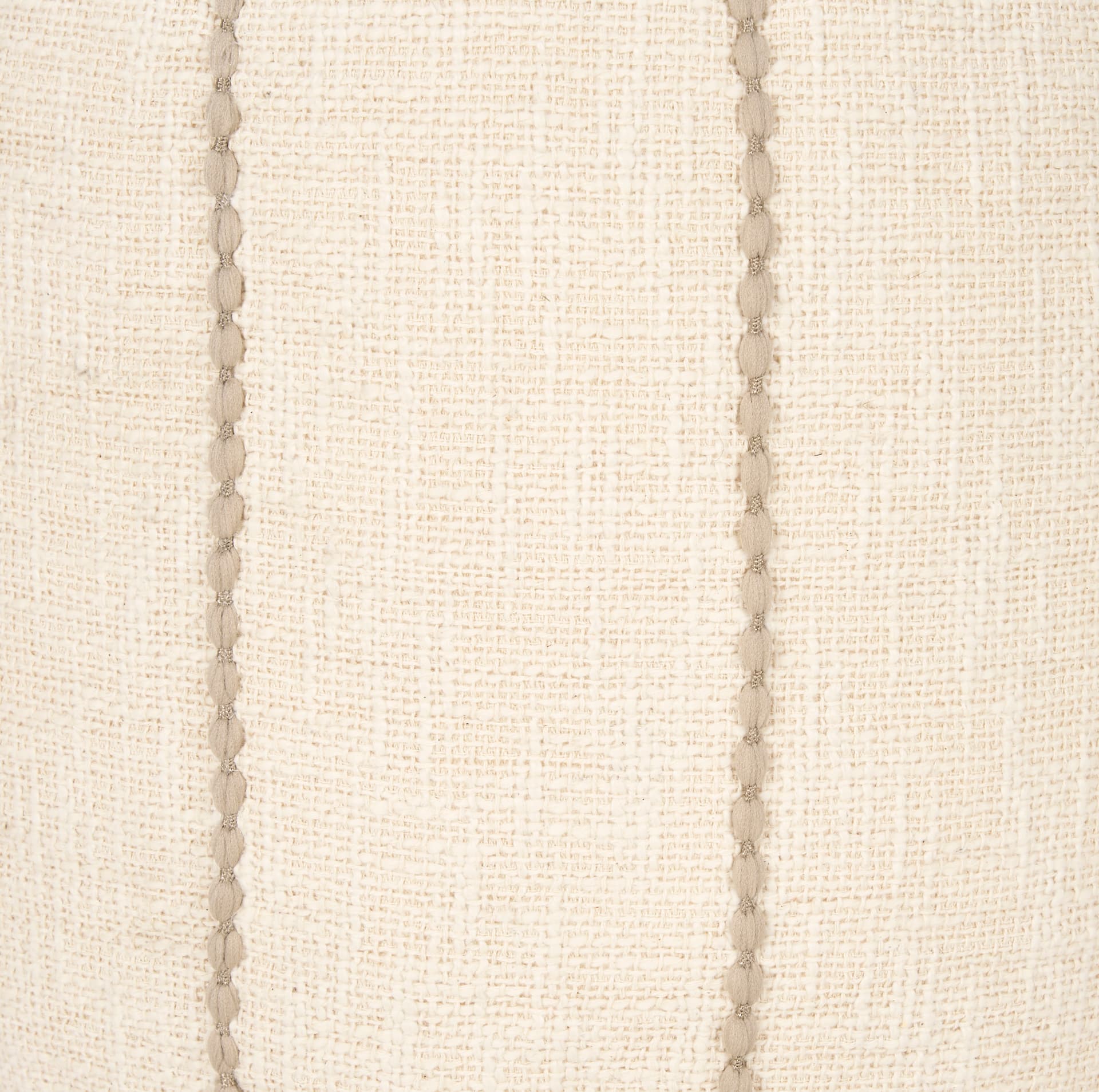 Sachi Beige w/ Stitching Pouf — product photograph