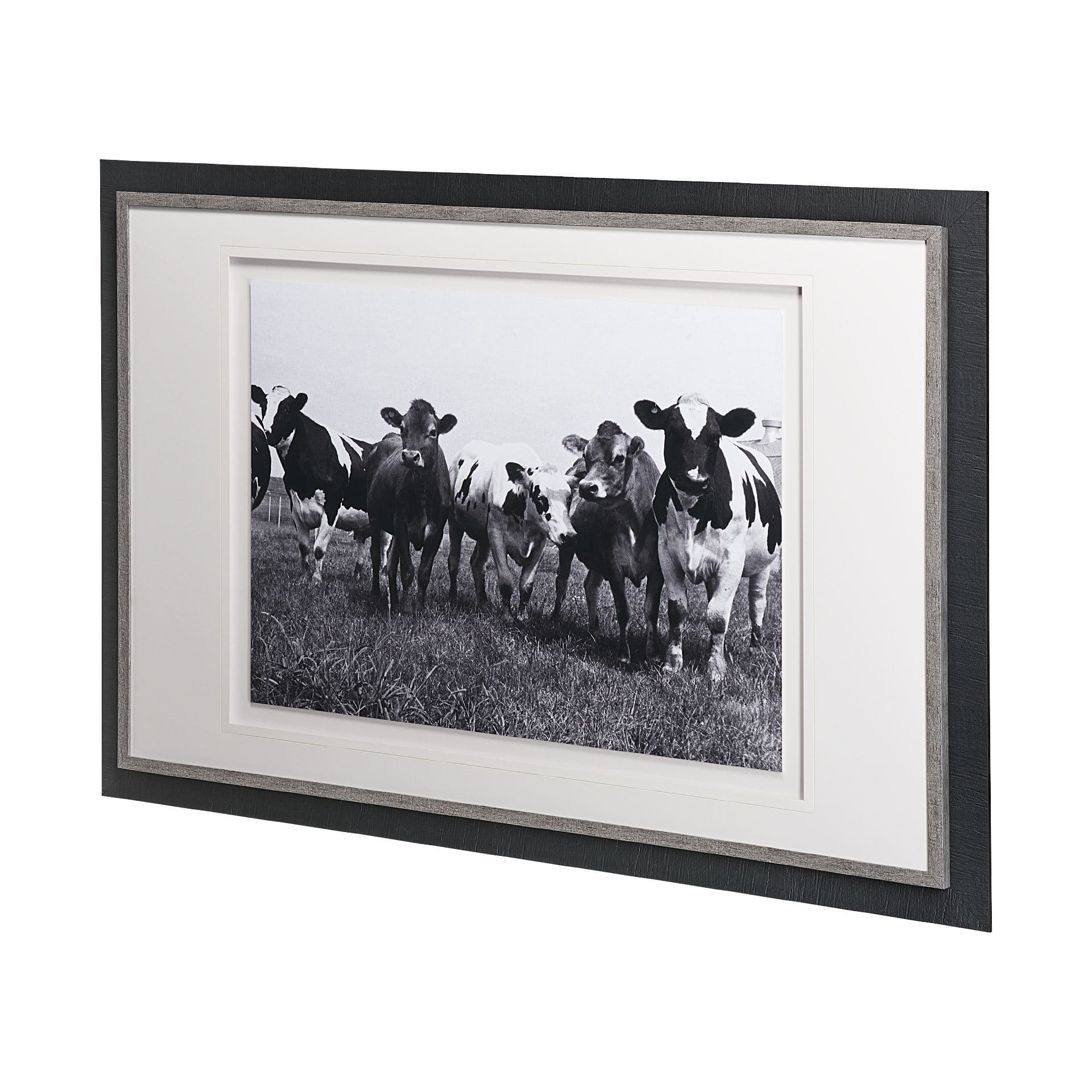 Curiosity by The Vintage Collection a Hand Embellished Textured Framed Art Photo Matted under Glass — product photograph