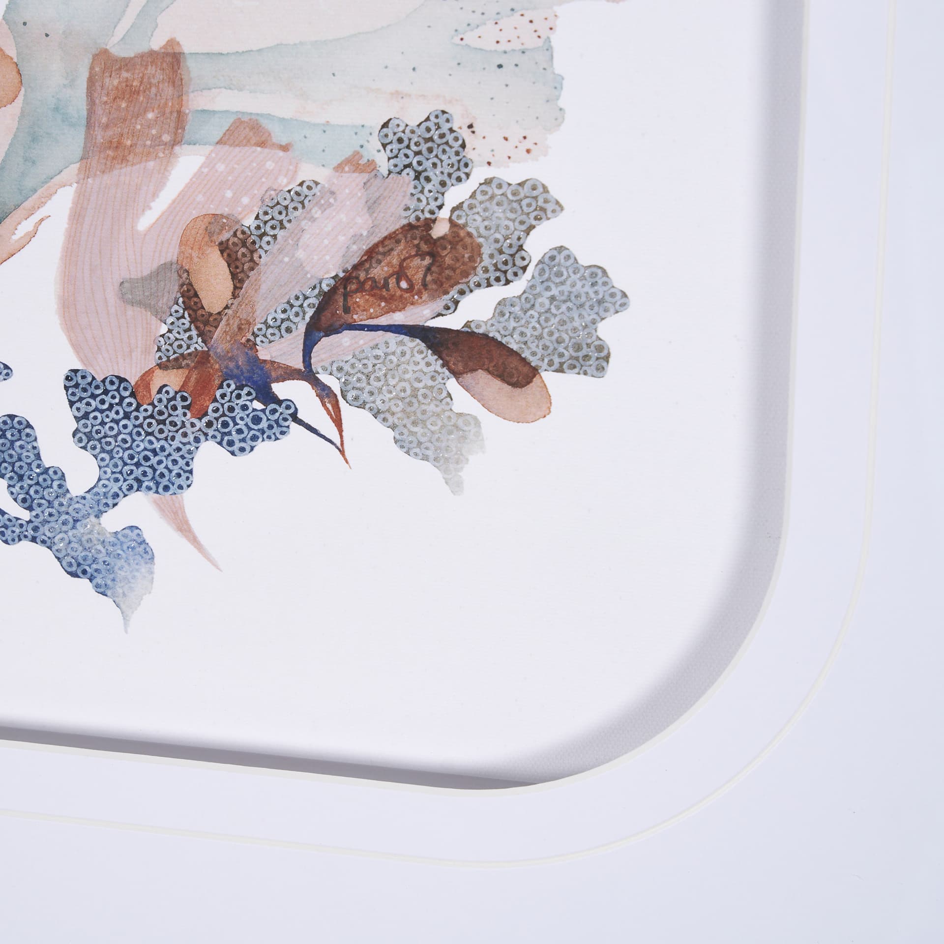 Seagrass - Sway by Mercana Studio a Hand Embellished Textured Framed Art Print Matted under Glass — product photograph