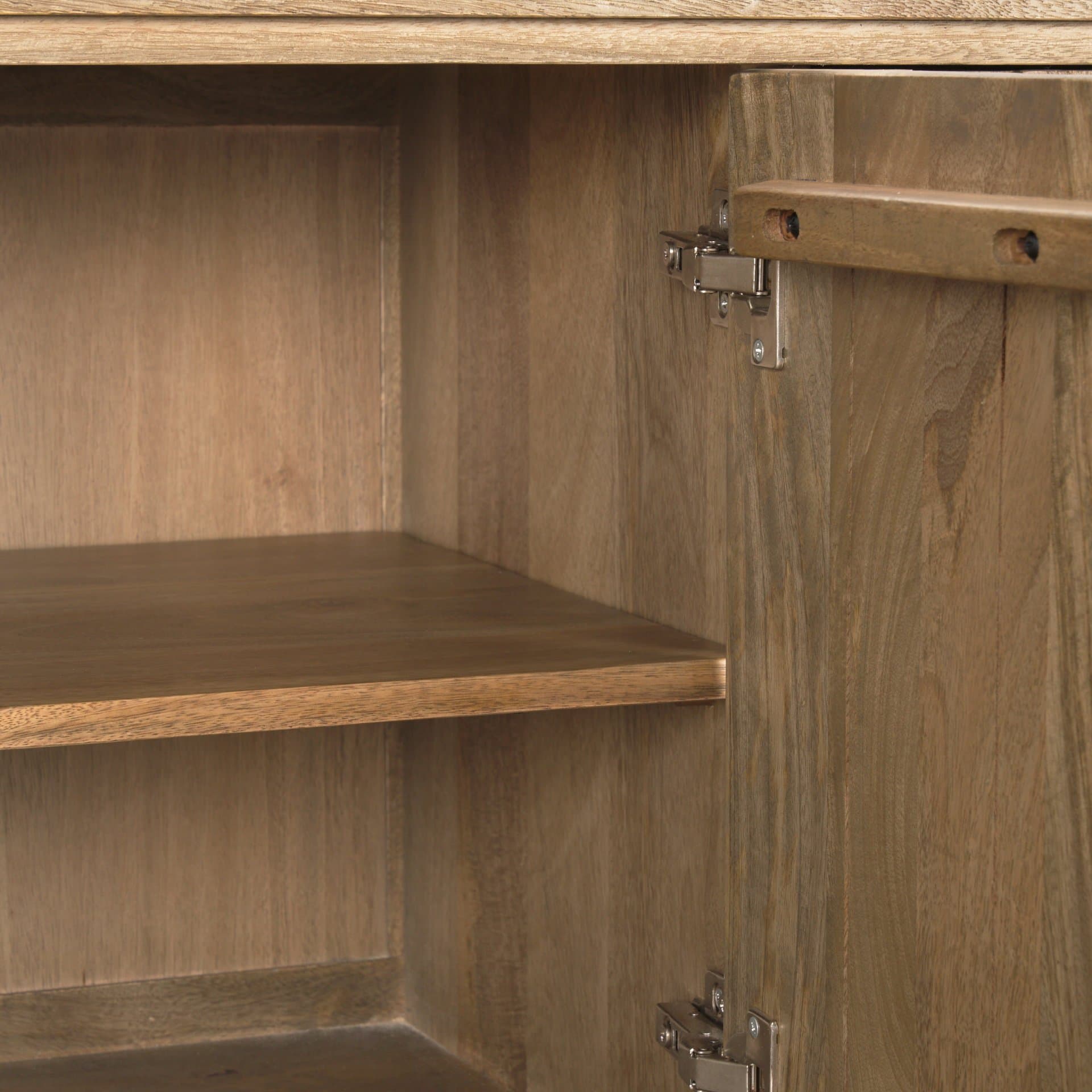 Truss Cool Brown Wood 4 Door Closed Sideboard — product photograph