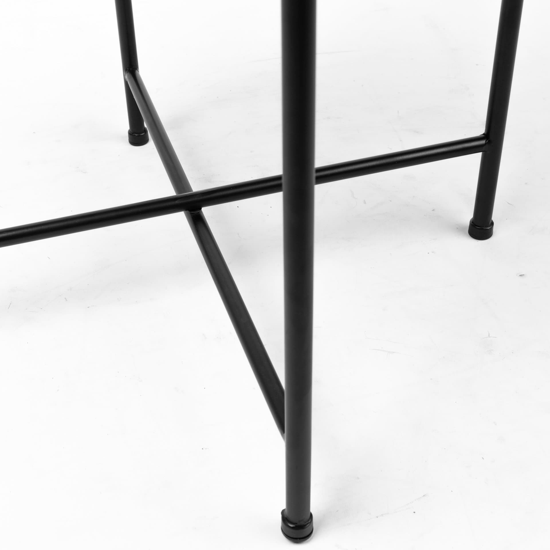 Samantha (Small) Black Mirror Top Accent Table — product photograph