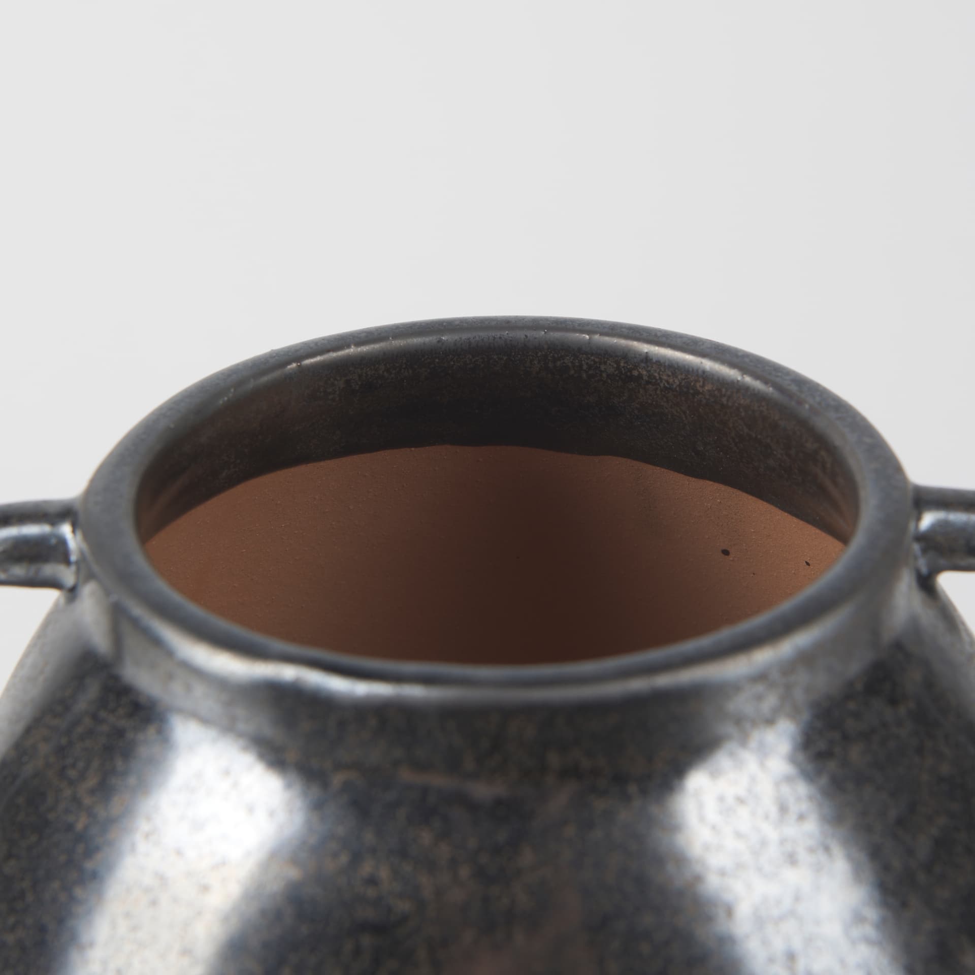 Kora Medium Dark Metallic Double Ear Vase — product photograph