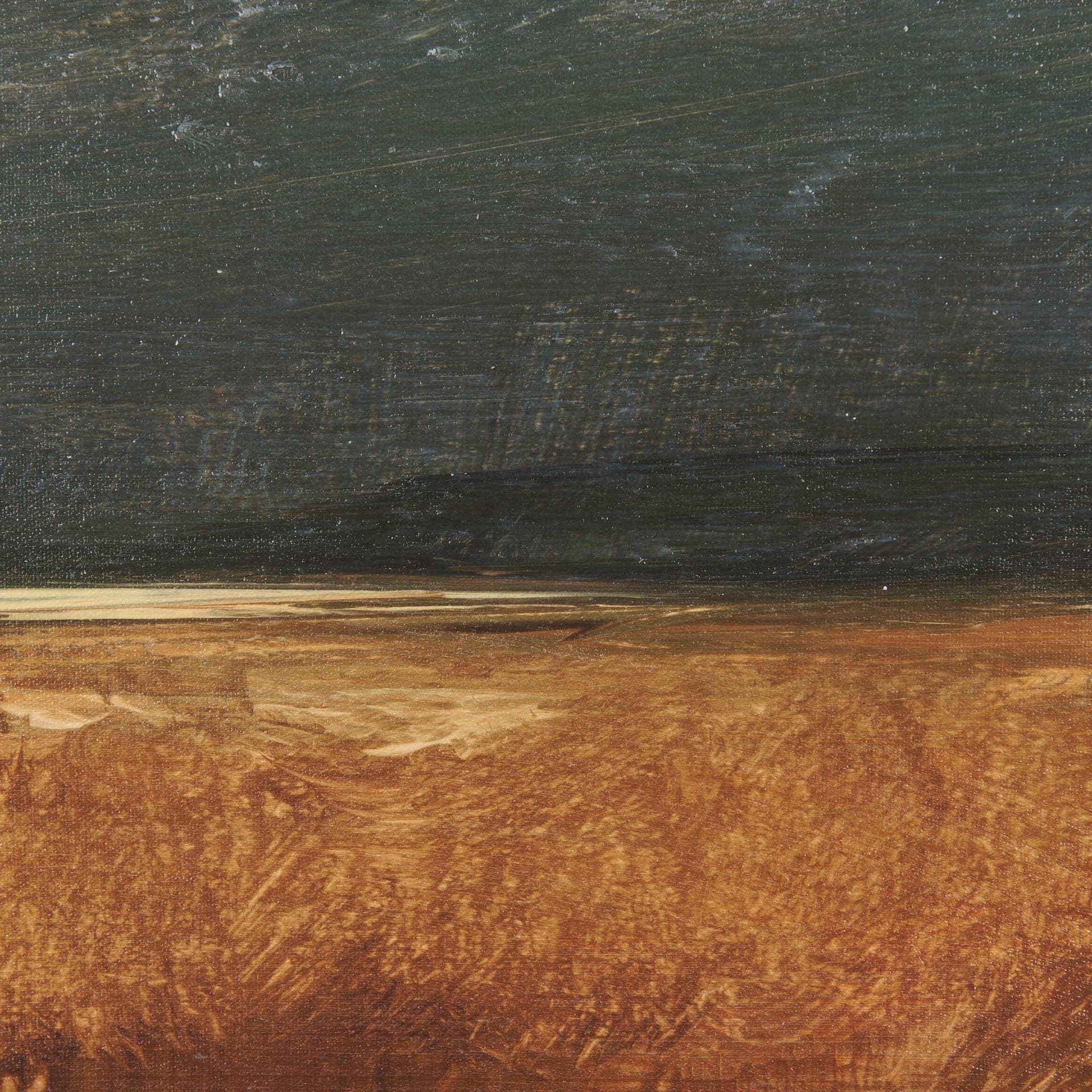 Haze Landscape by Mercana Studio a Hand Embellished Textured Framed Canvas — product photograph