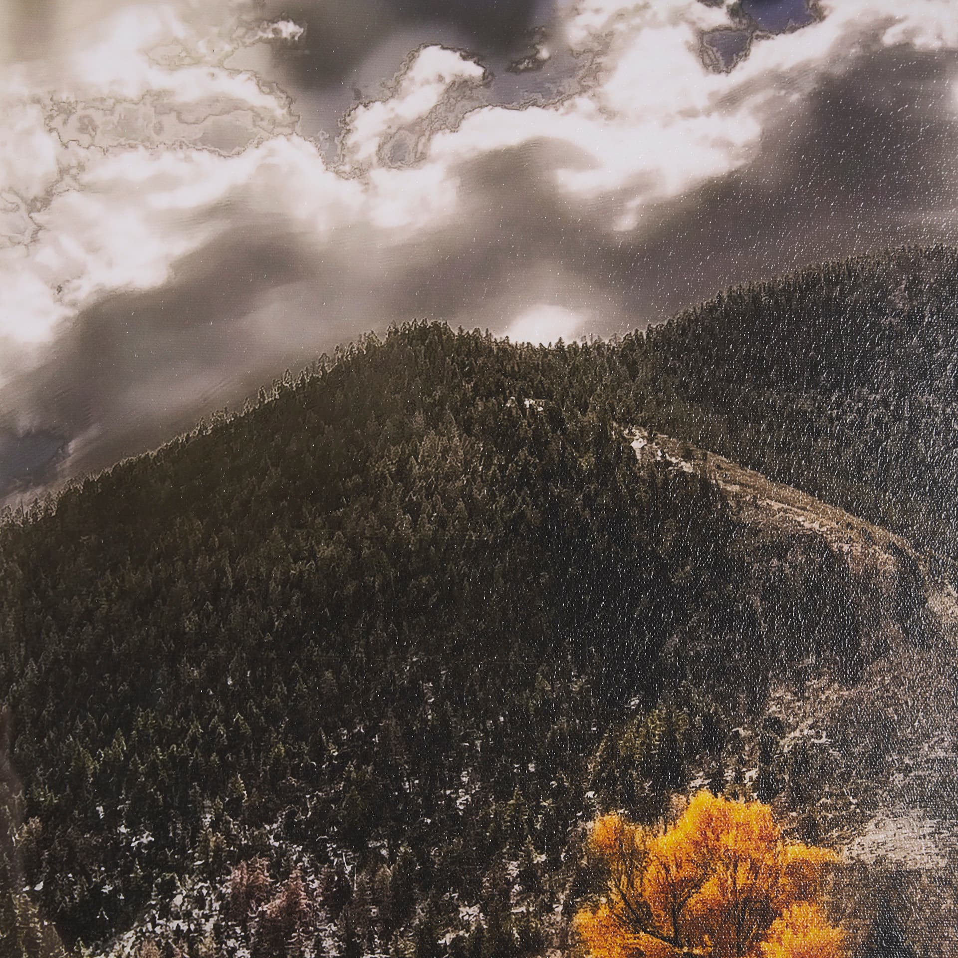 Summit Trail by Bobbie Goodrich a Hand Embellished Framed Photo Art Print Matted under Glass — product photograph