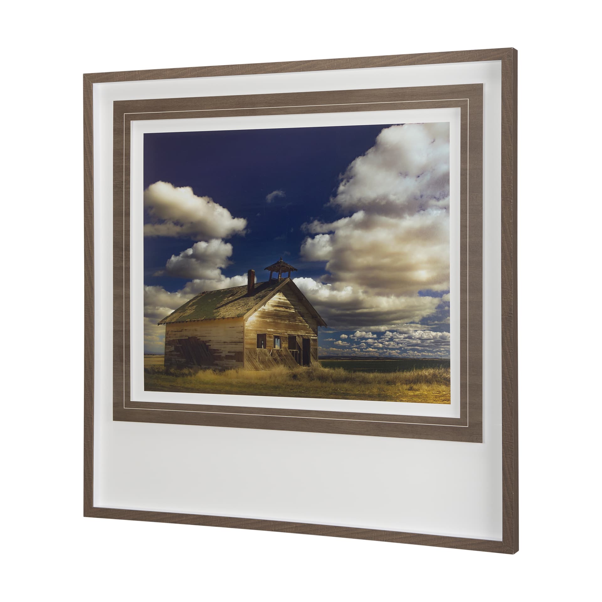 Oregon Farm by Chad Mackay a Framed Art Print Matted under Glass — product photograph