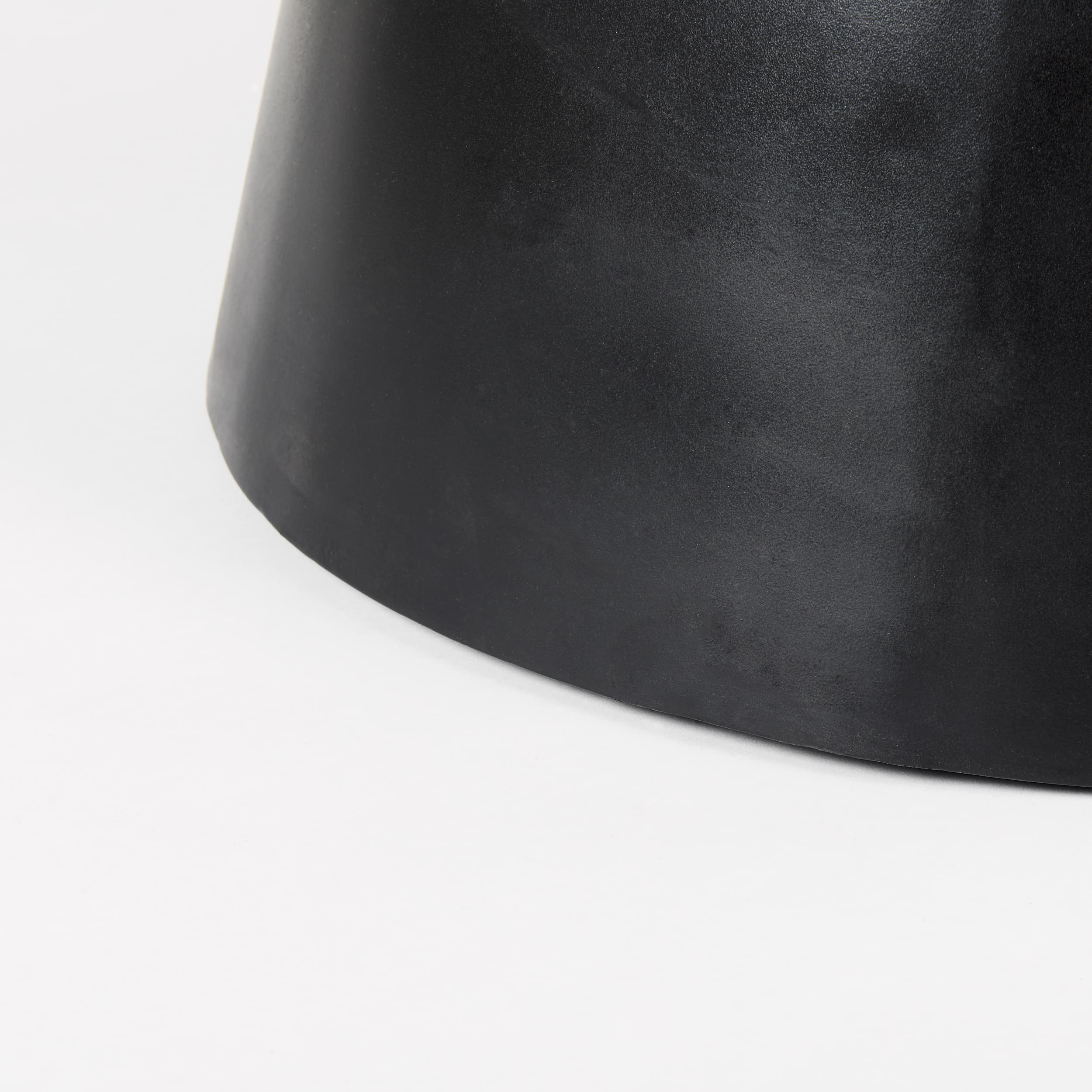 Mitchell 63"L x 63"W Pedestal Dining Table | Med Brown Wood & Black Metal | Seats 6 — product photograph