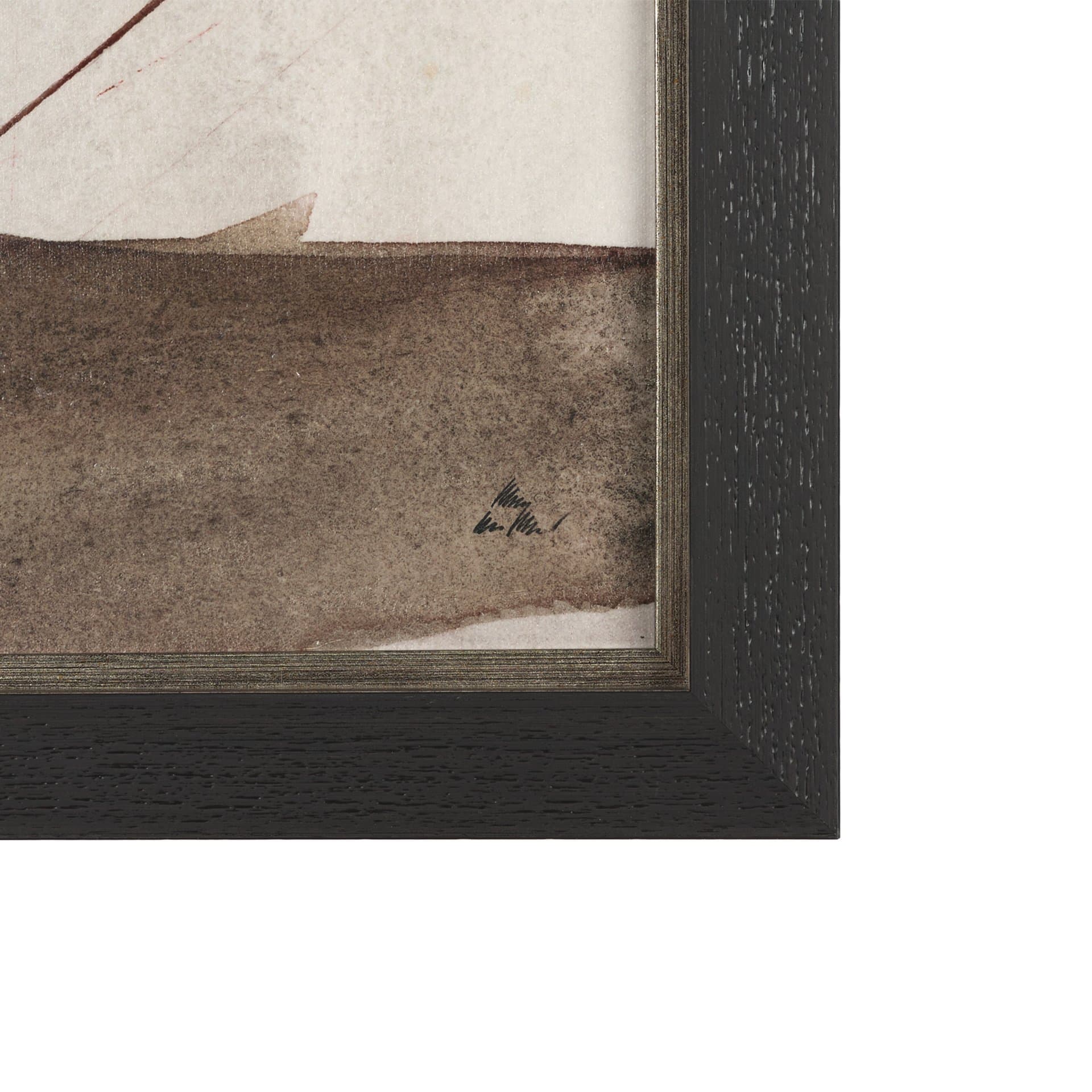 Quiet Constructs II by Mercana Studio Hand Embelished Textured Framed Artwork Matted — product photograph