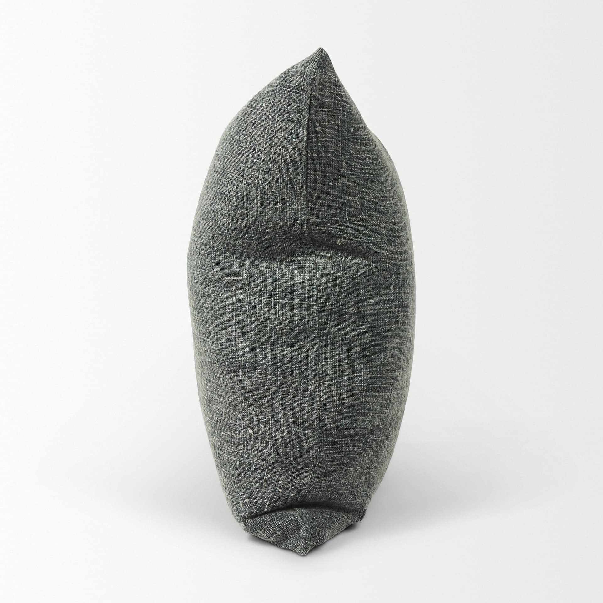 Jack 22x22 Green Linen Square Decorative Pillow Cover w/Down Filler — product photograph