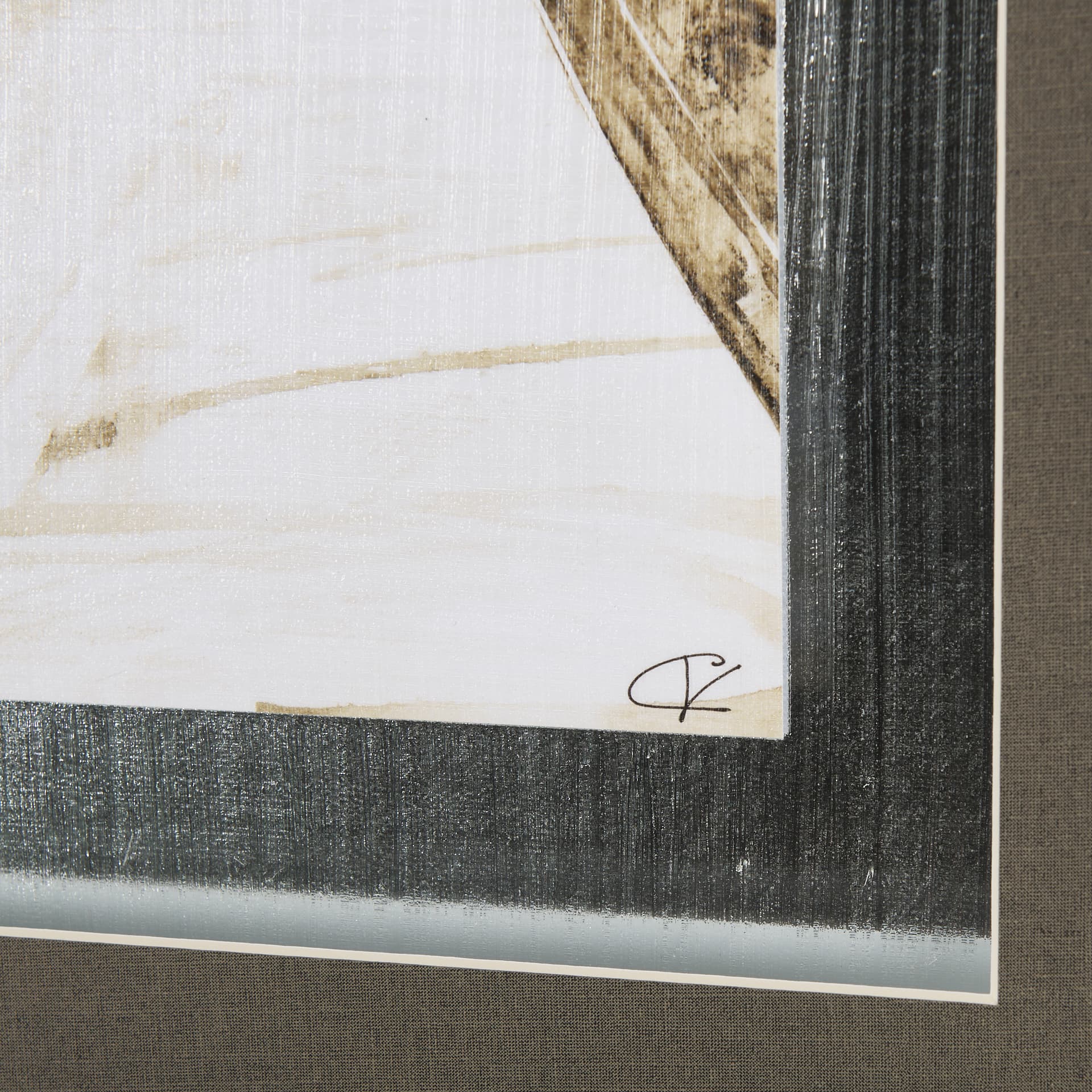 Vintage Car Picture I by Mercana Studio Hand Embellished Textured Framed Art Print Matted under Glas — product photograph