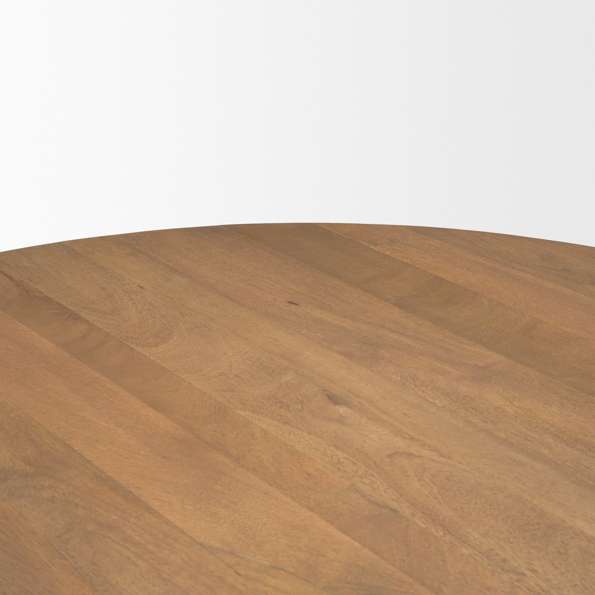 Swanson 60" Round Pedestal Dining Table | Modern | Light Brown Wood | Seats 6 — product photograph