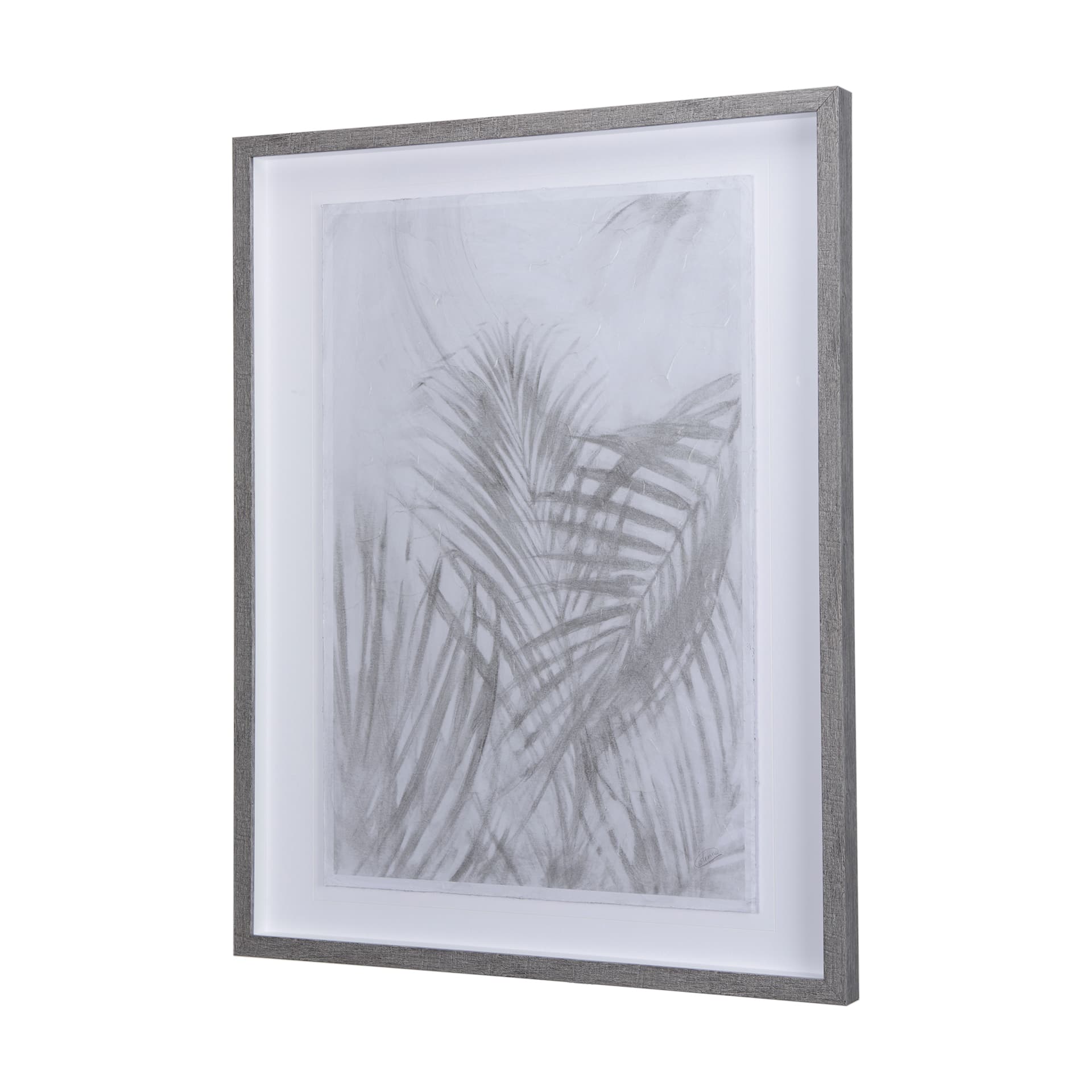 Shadows II by Mercana Studio a Hand Embellished Textured Framed Art Print Matted under Glass — product photograph