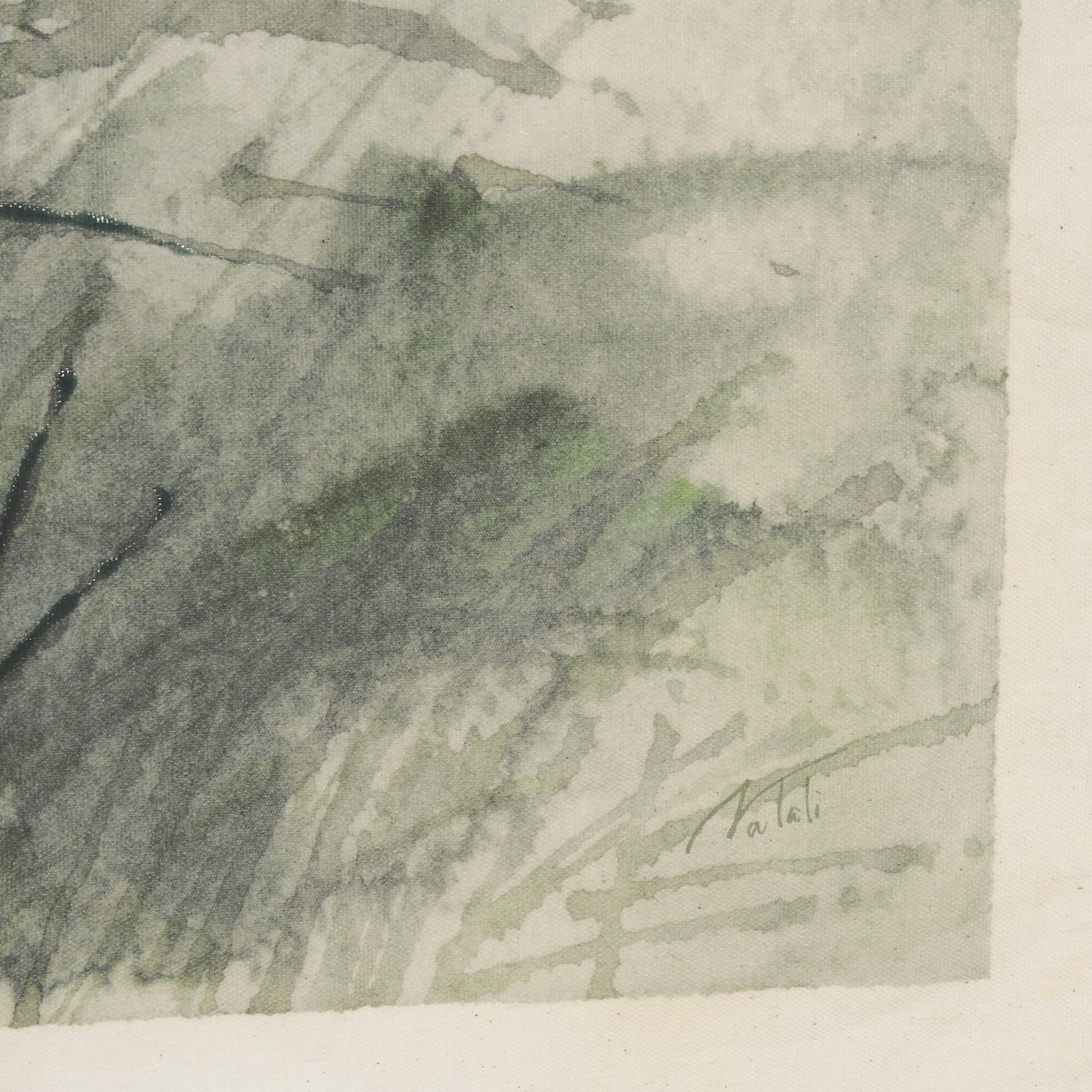 Over At The Lake by Mercana Studio a Hand Embellished Framed Art Print Matted under Glass — product photograph
