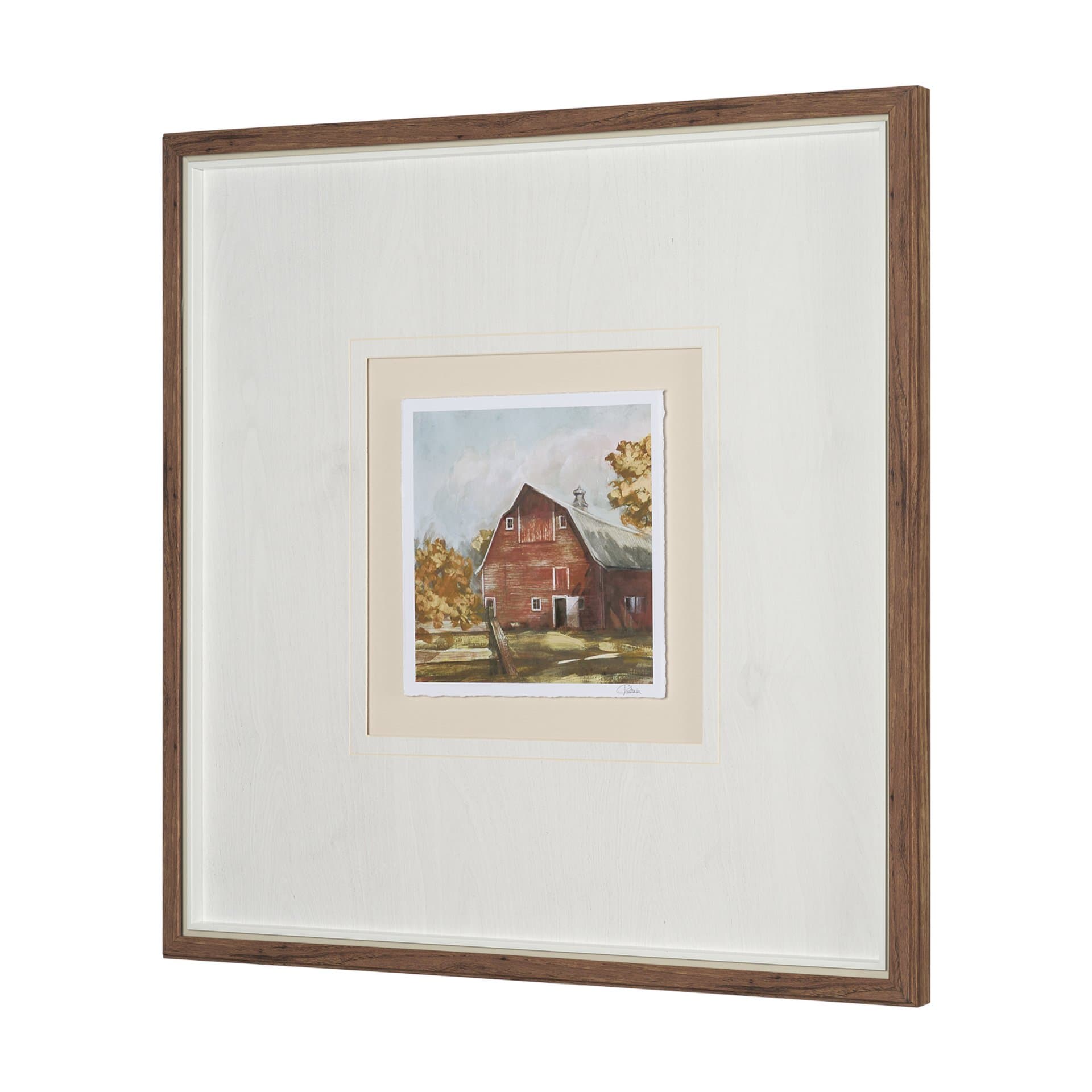 Day at the Farm II by Mercana Studio Hand Embelished Framed Artwork Matted under Glass — product photograph