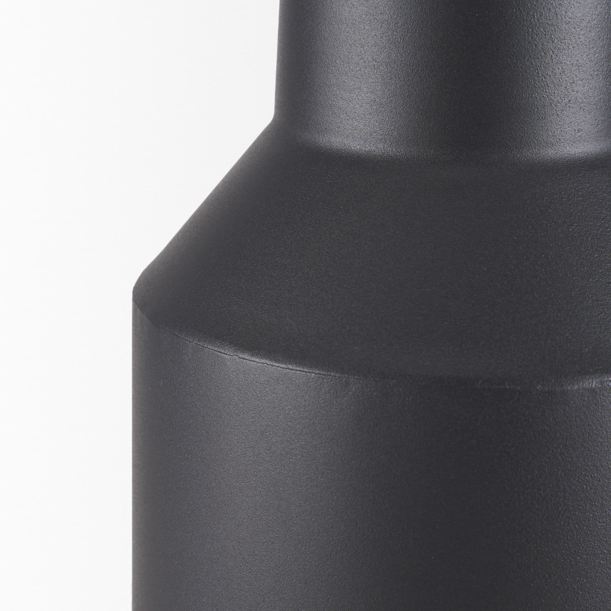 Tosca Tall Matte Black Metal Vase — product photograph