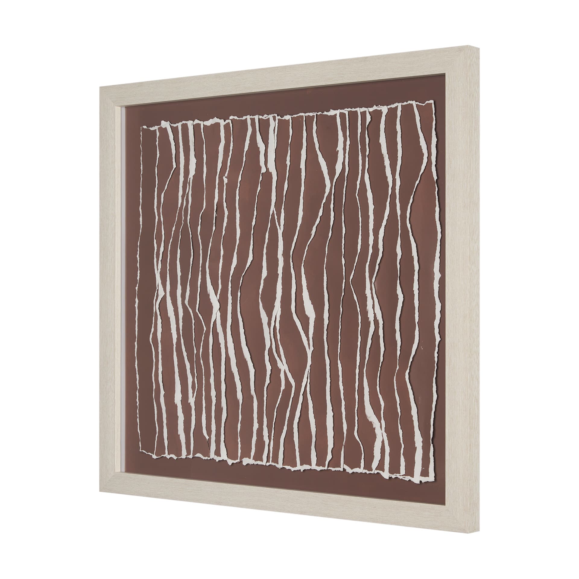 Tattered Waves II by Studio M a handmade Original Framed 3D Textured Artwork under Glass — product photograph