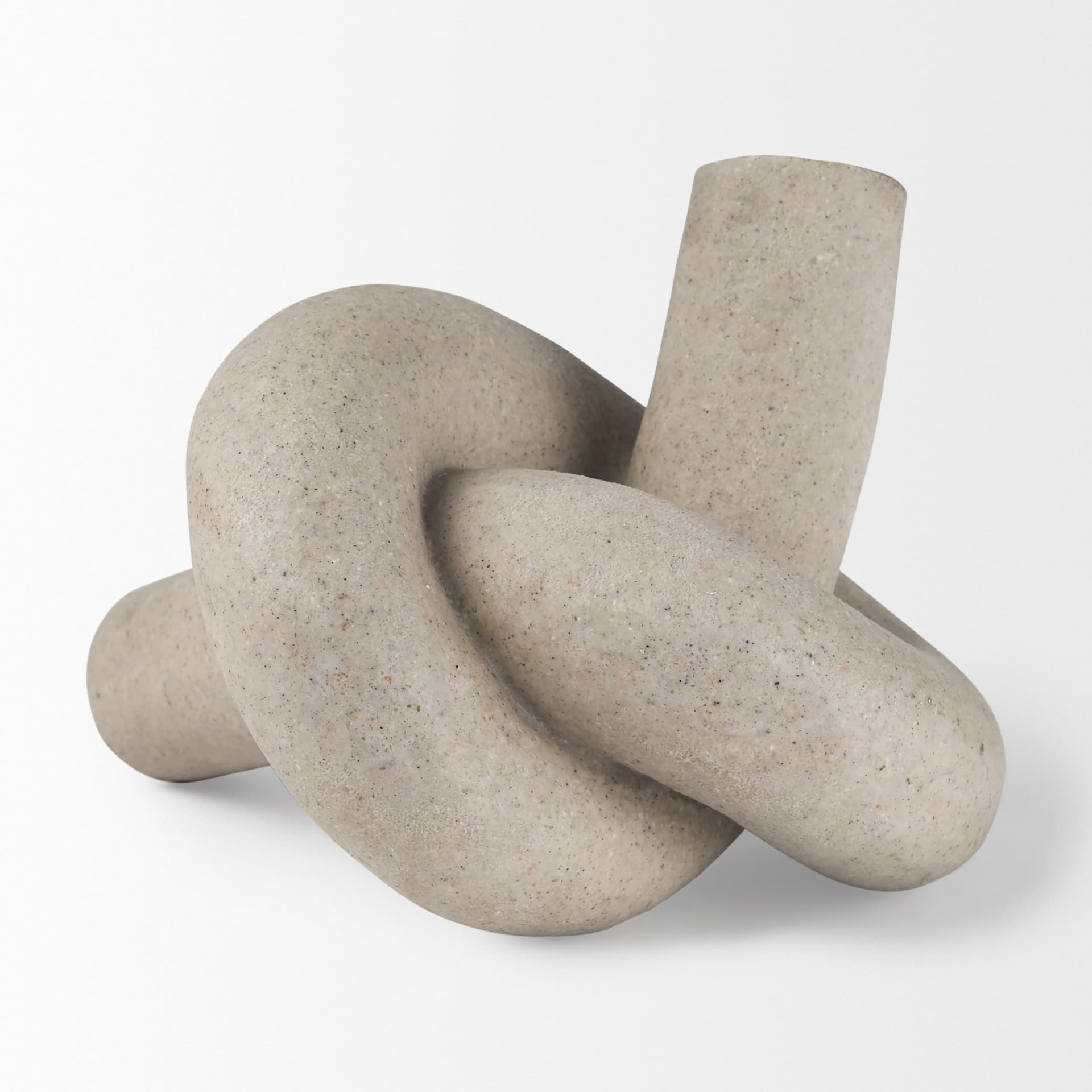 Otto Sandstone Resin Large Knot Sculpture Decorative Object — product photograph