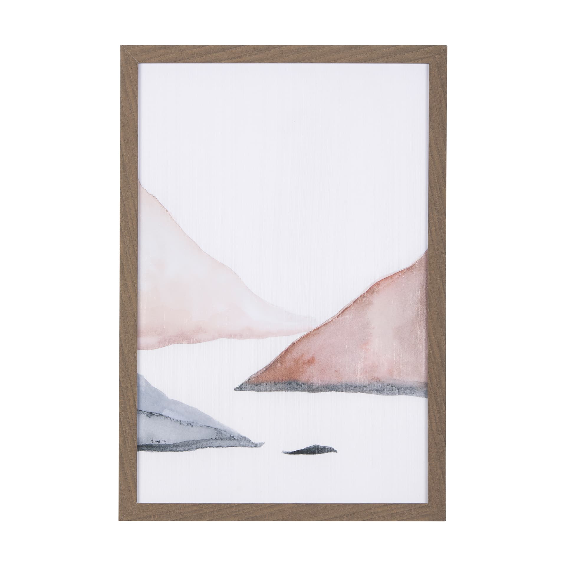 Sandy Land I by Mercana Studio a Hand Embellished Textured Framed Art Print — product photograph