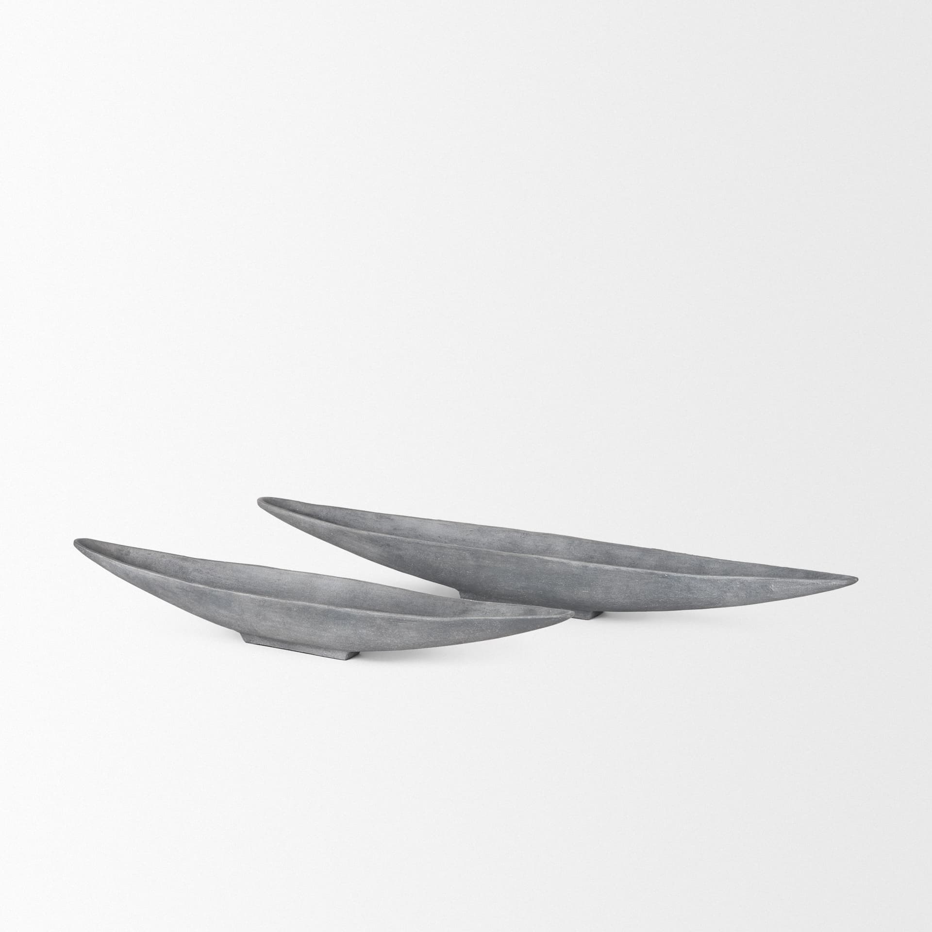 Piero Large Concrete Finished Metal Decorative Bowl — product photograph