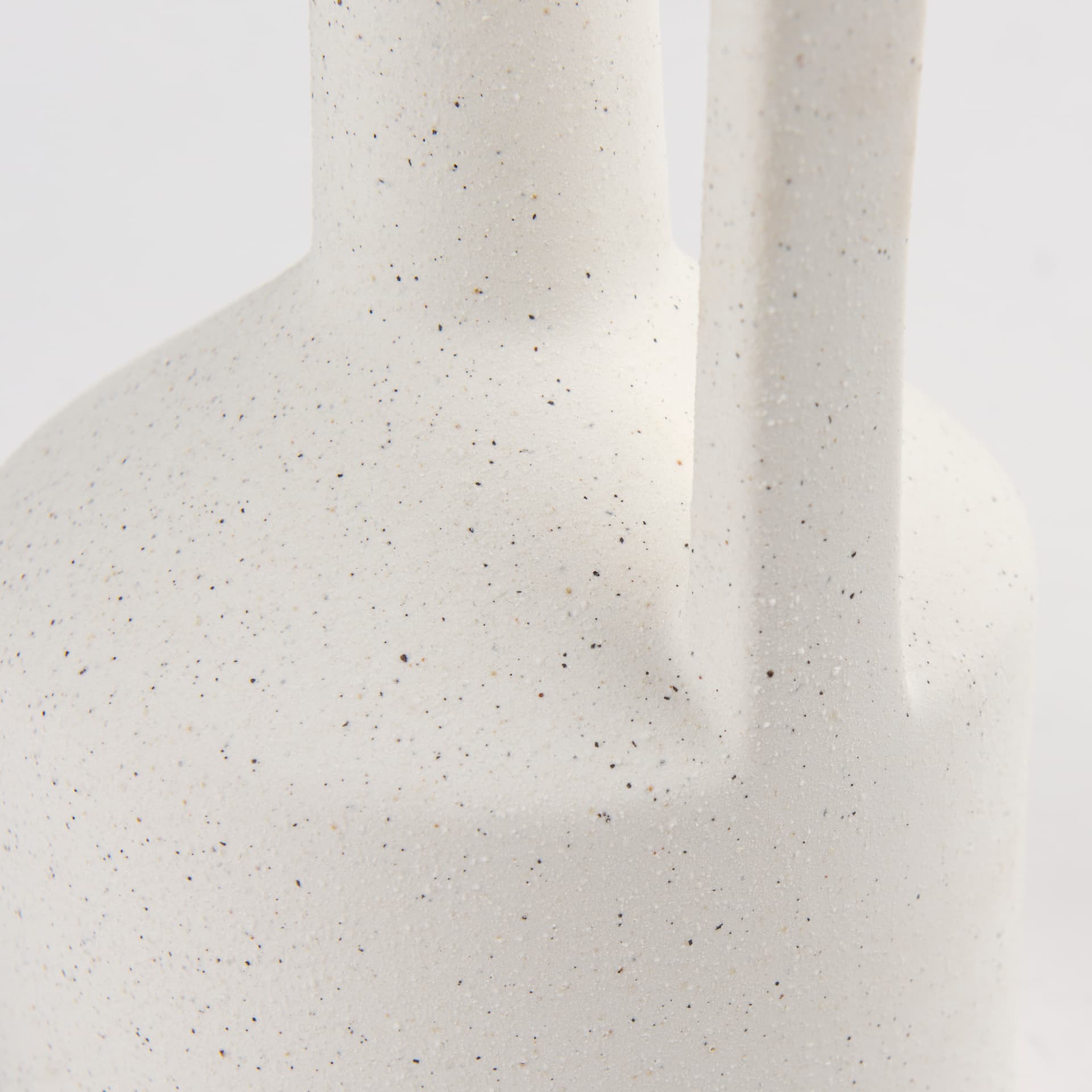 Burton 17.1H Large White Ceramic Jug Vase — product photograph