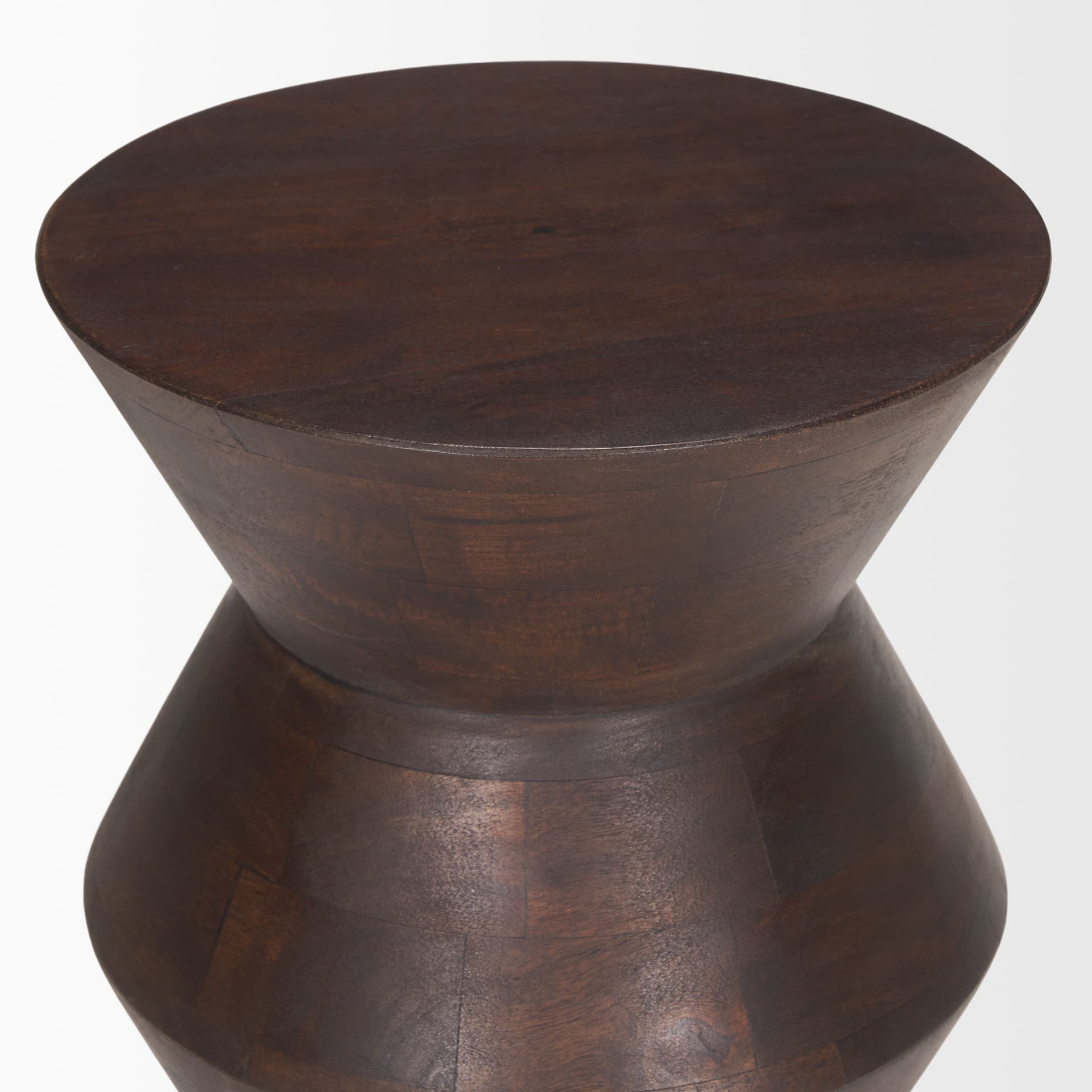 Odessa Dark Brown Wood Accent Table — product photograph