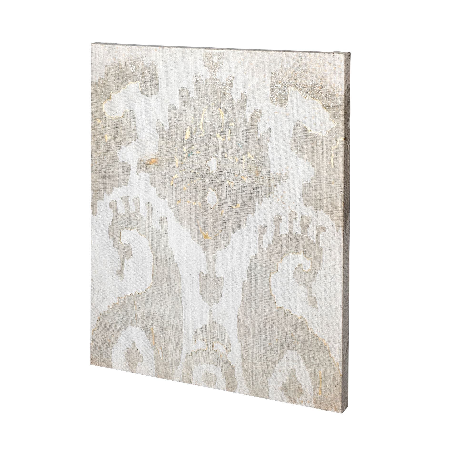 Shadow Ikat V by Chariklia Zarris a Hand Embellished Textured Canvas — product photograph