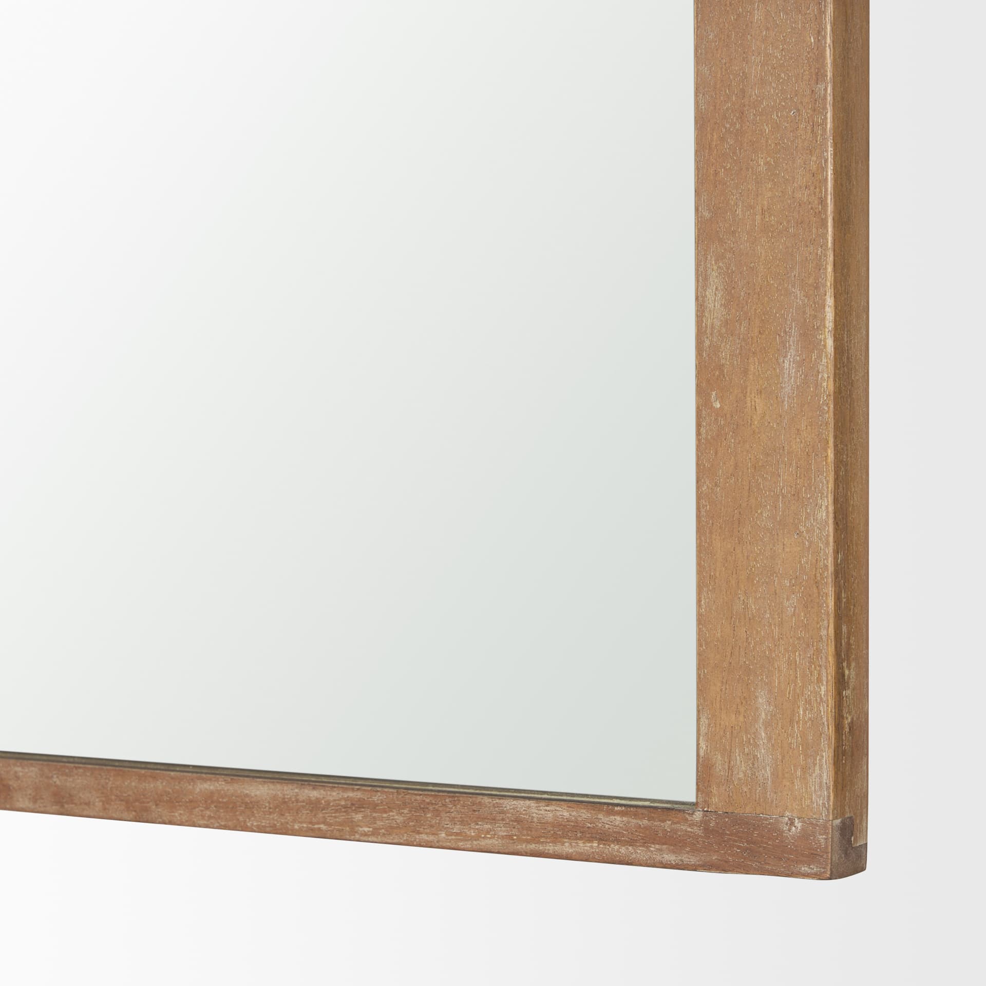 Celeste Light Brown Wood Medium Arched Mirror — product photograph