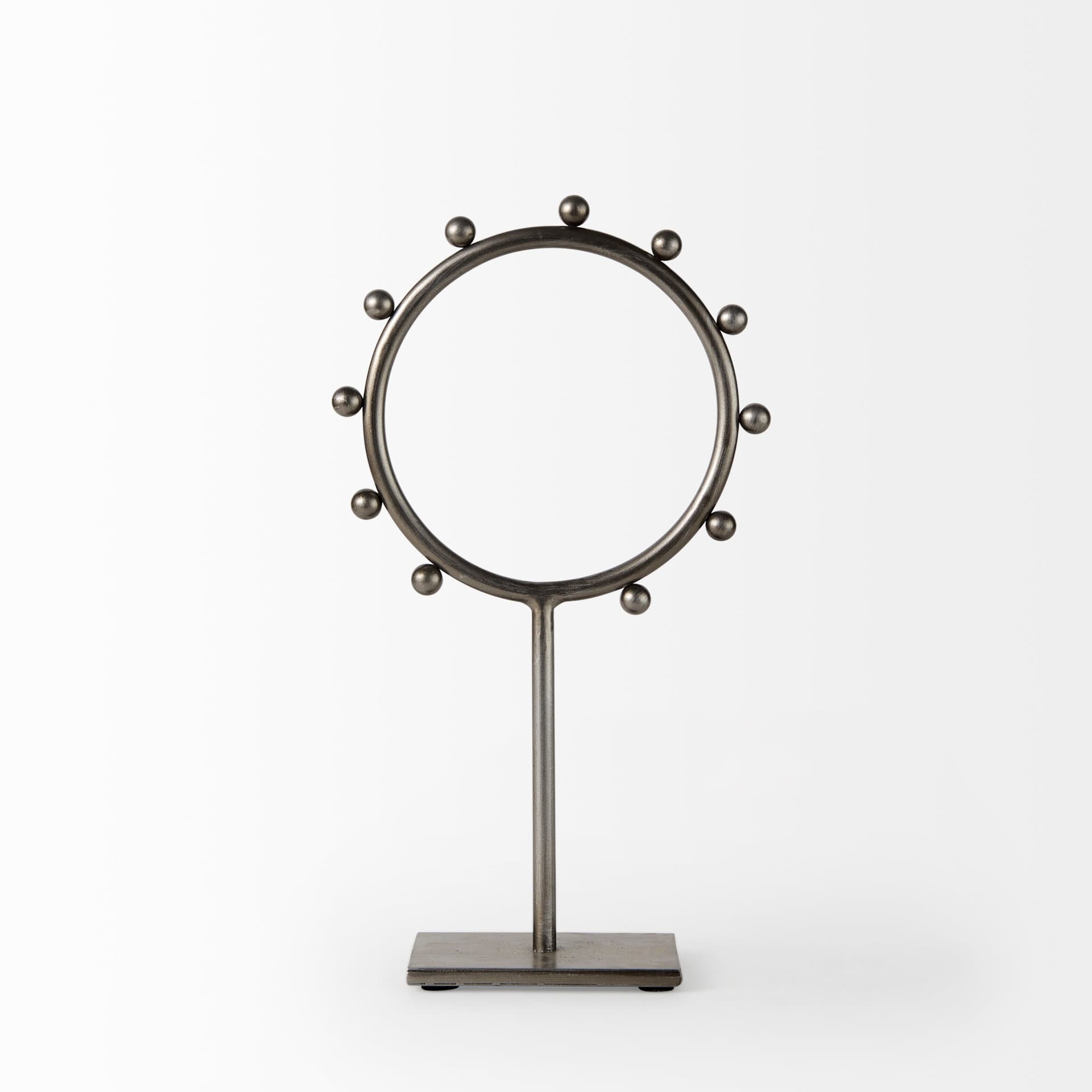 Elio 7.5L x 3.0W x 13.2H Small Studded hoop object — product photograph
