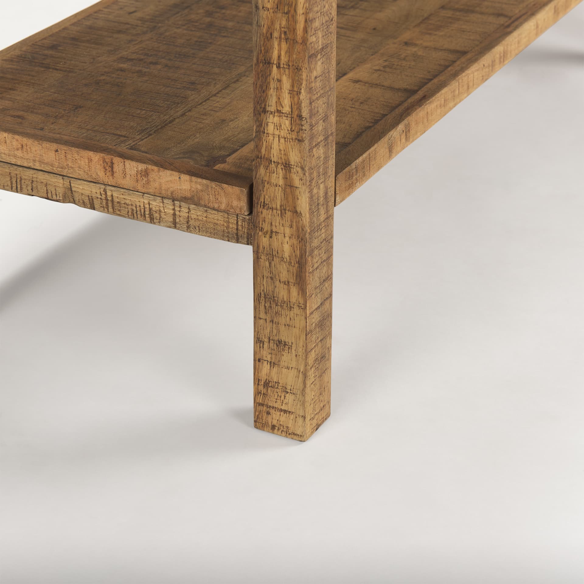 Rosie 76.5" Brown Wood Console Table — product photograph