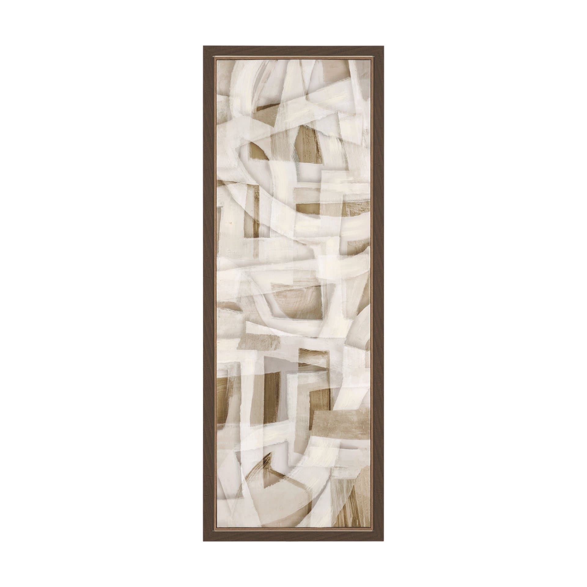 Neutral Forms I by Hannah Dawson Hand-Embellished Textured Framed Canvas Artwork — product photograph