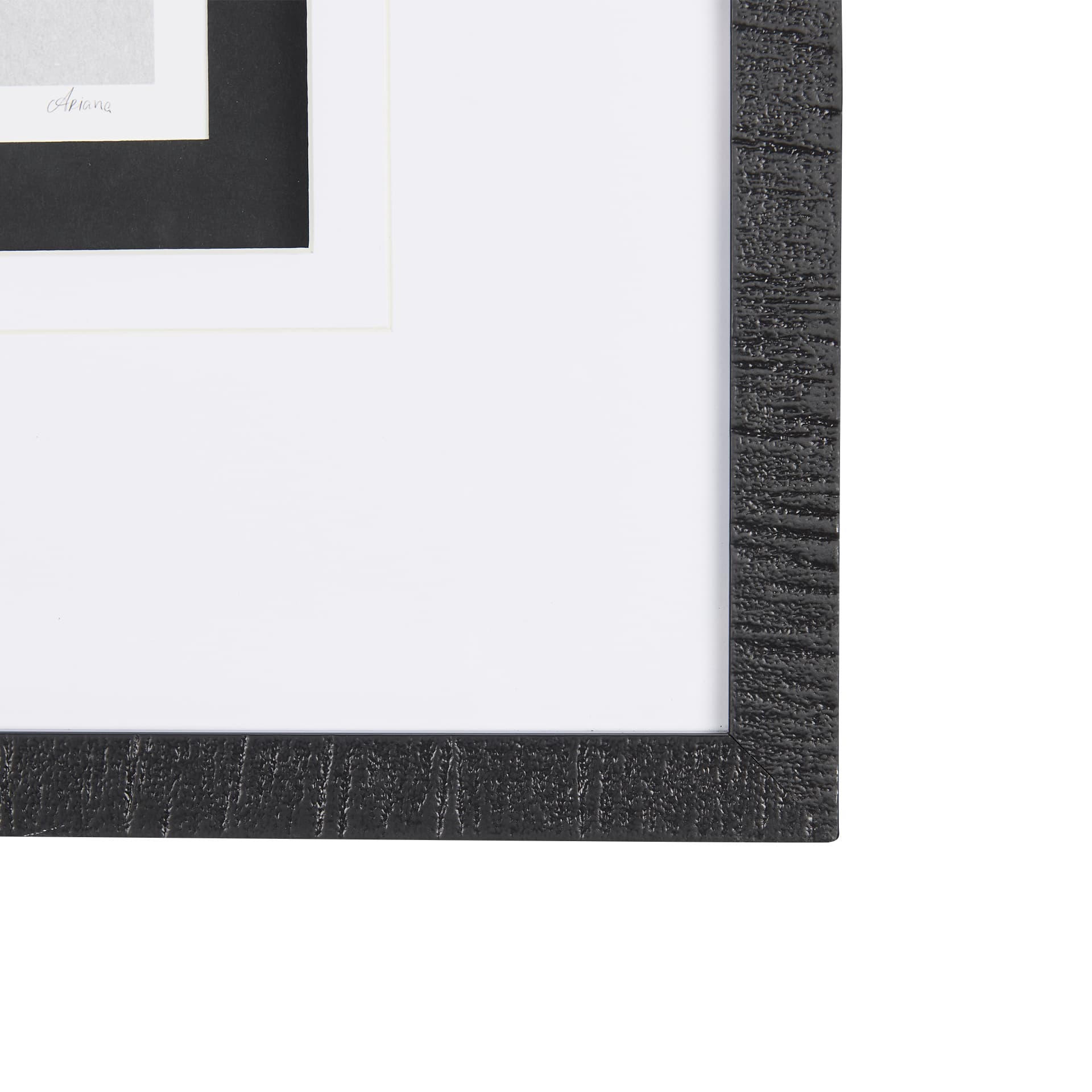 Botanical sketches V (Grey) by Mercana Studio Hand Embellished Framed Art Print Matted under Glass — product photograph