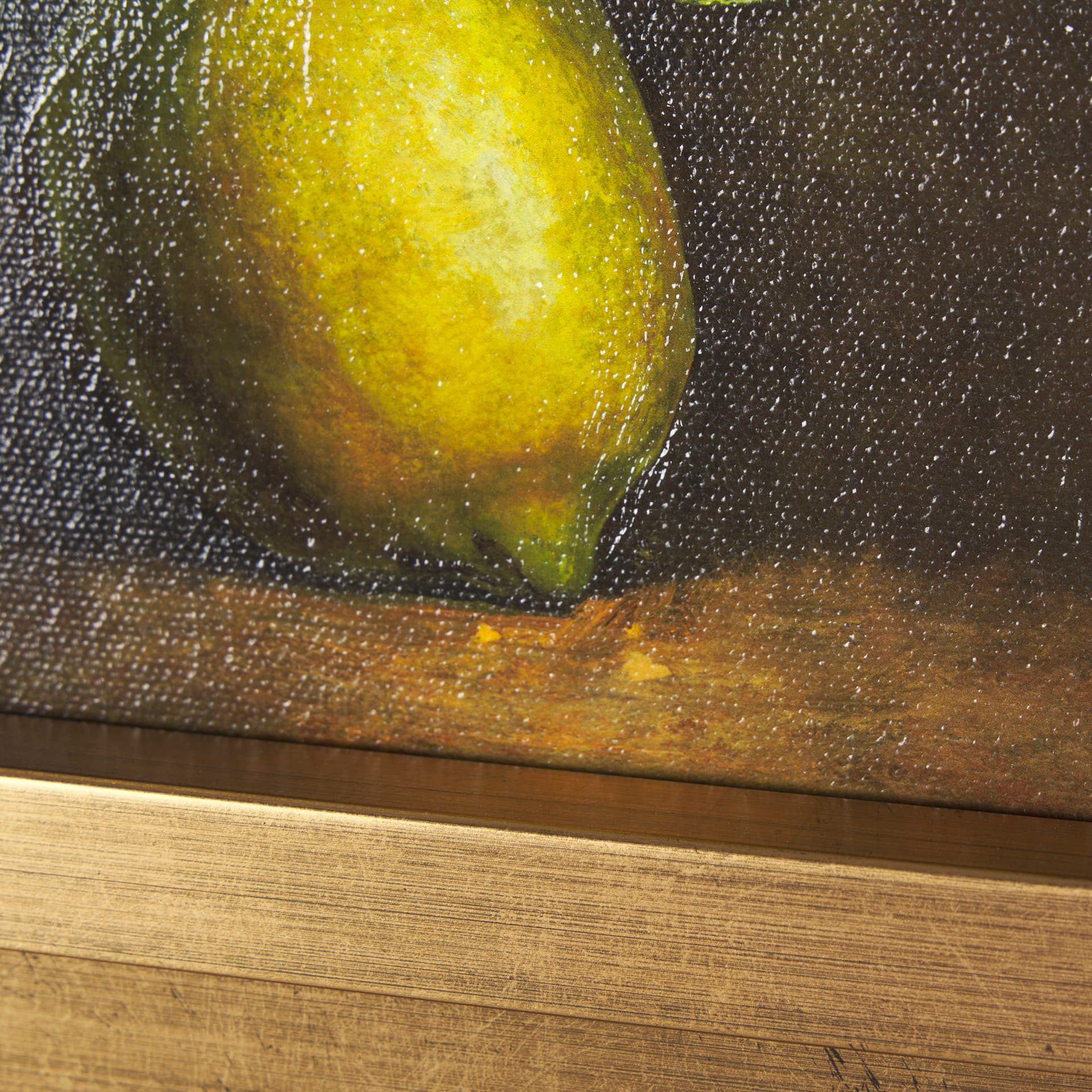 Lonely Lime by Mercana Studio a Hand Embellished Framed Art Print — product photograph