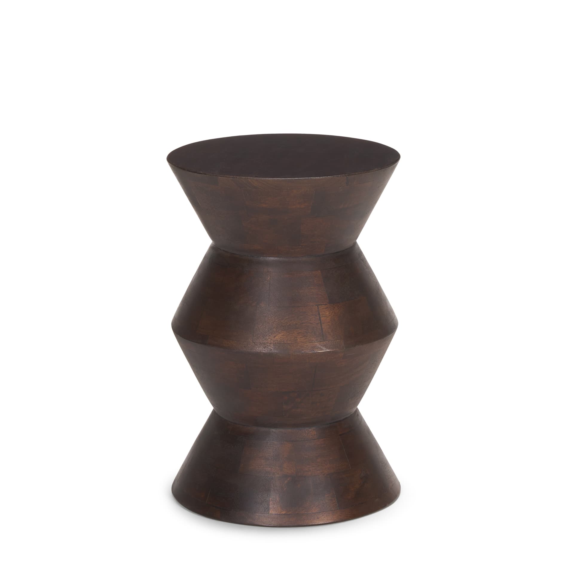 Odessa Dark Brown Wood Accent Table — product photograph