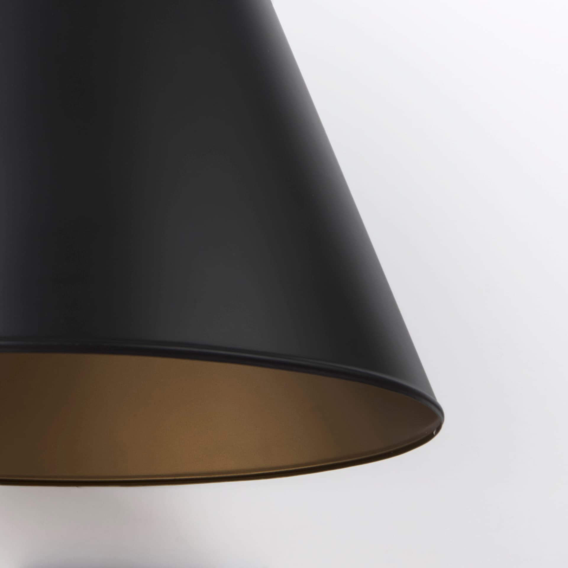 Fenton 18.0L x 18.0W x 23.0H Black W/Antiqued Gold Accents Pendant Light — product photograph