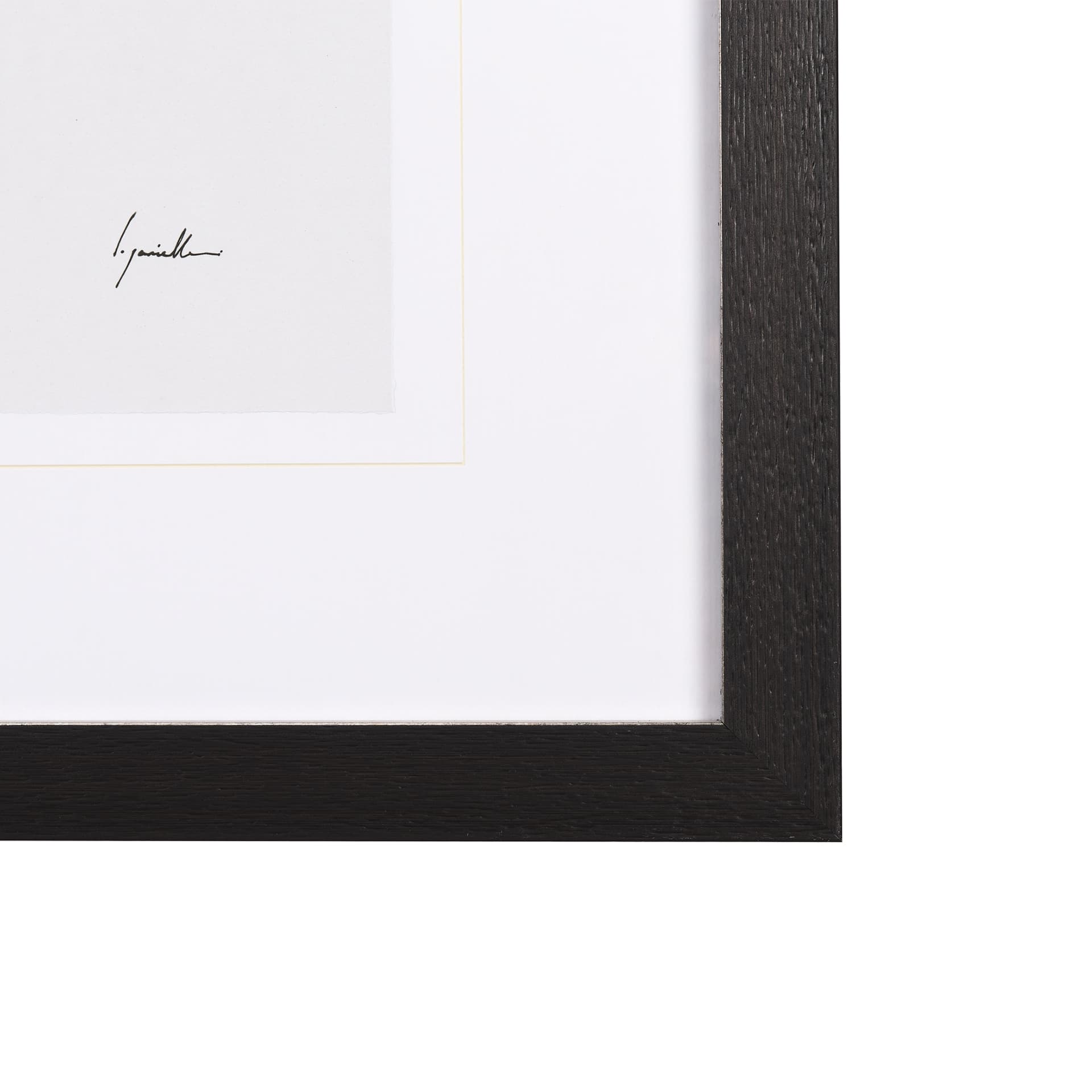 Snow Greetings II by Panpan a Framed Art Print Matted under Glass — product photograph
