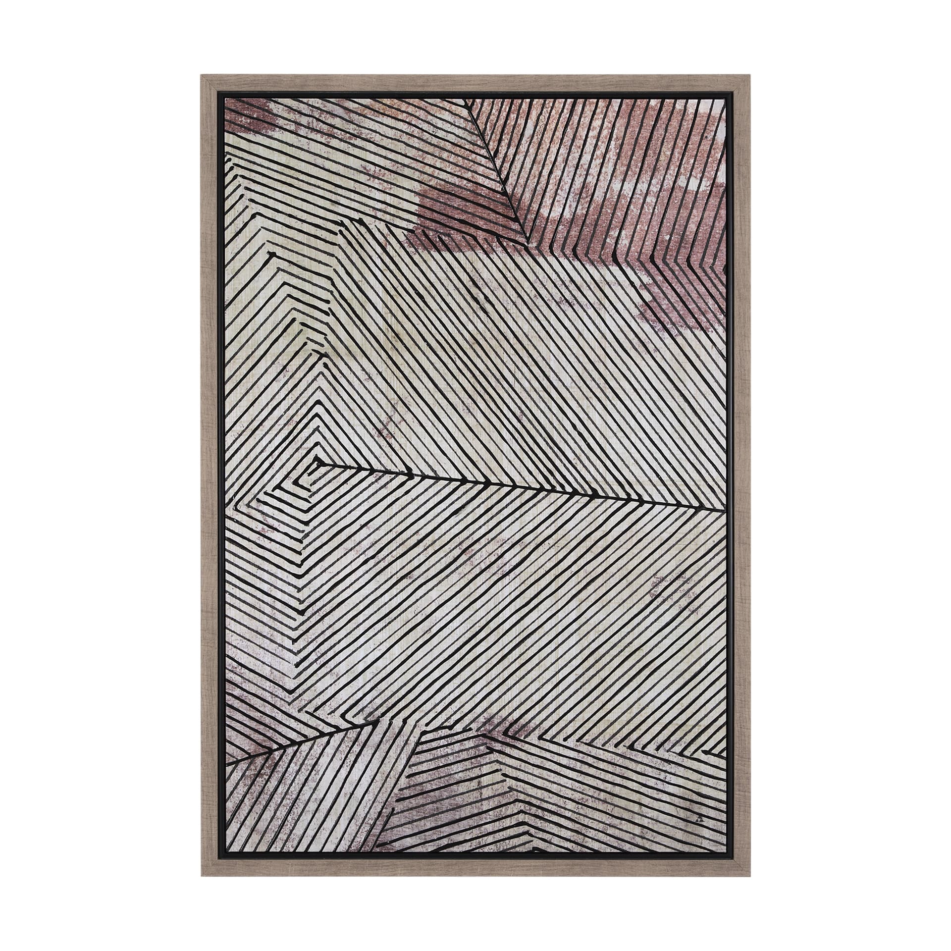 Papyrus Texture III by Mercana Studio a Hand Embellished Textured Framed Canvas — product photograph
