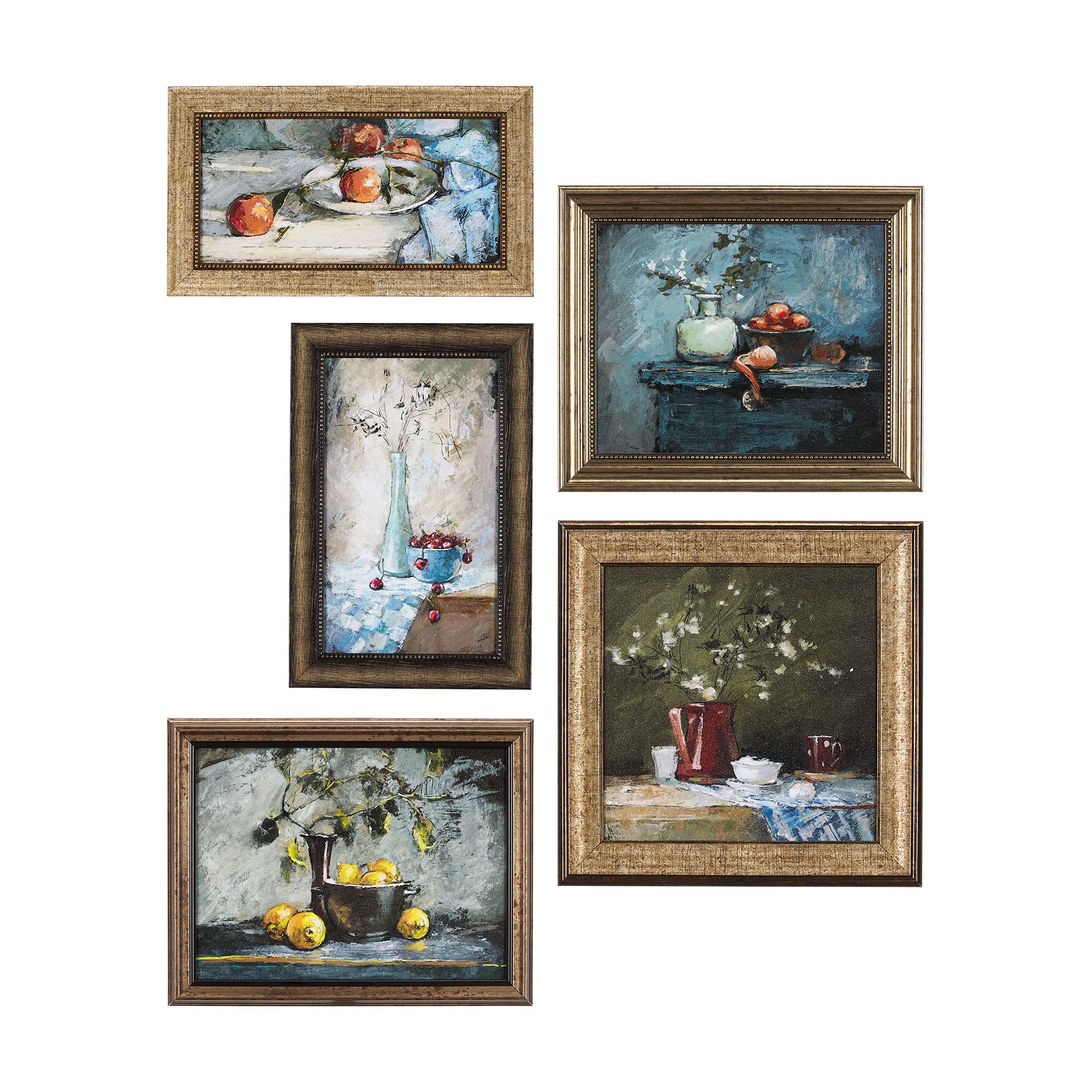 Still Life with Tangerine by Mercana Studio a Hand Embellished Textured Framed Art Print — product photograph