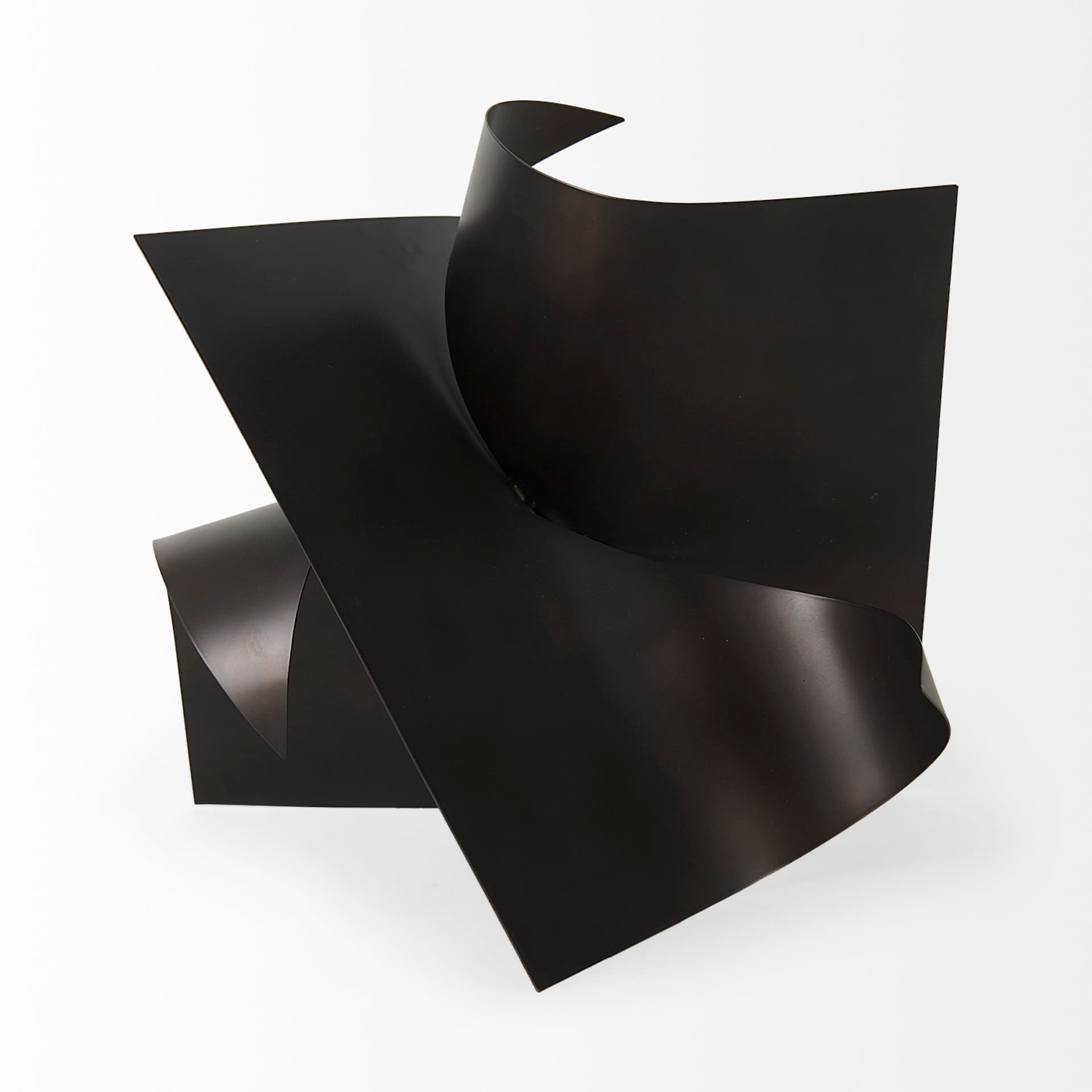 Francesca 18.1L x 18.1W x 18.1H Black Metal Sculptural Decorative Object — product photograph