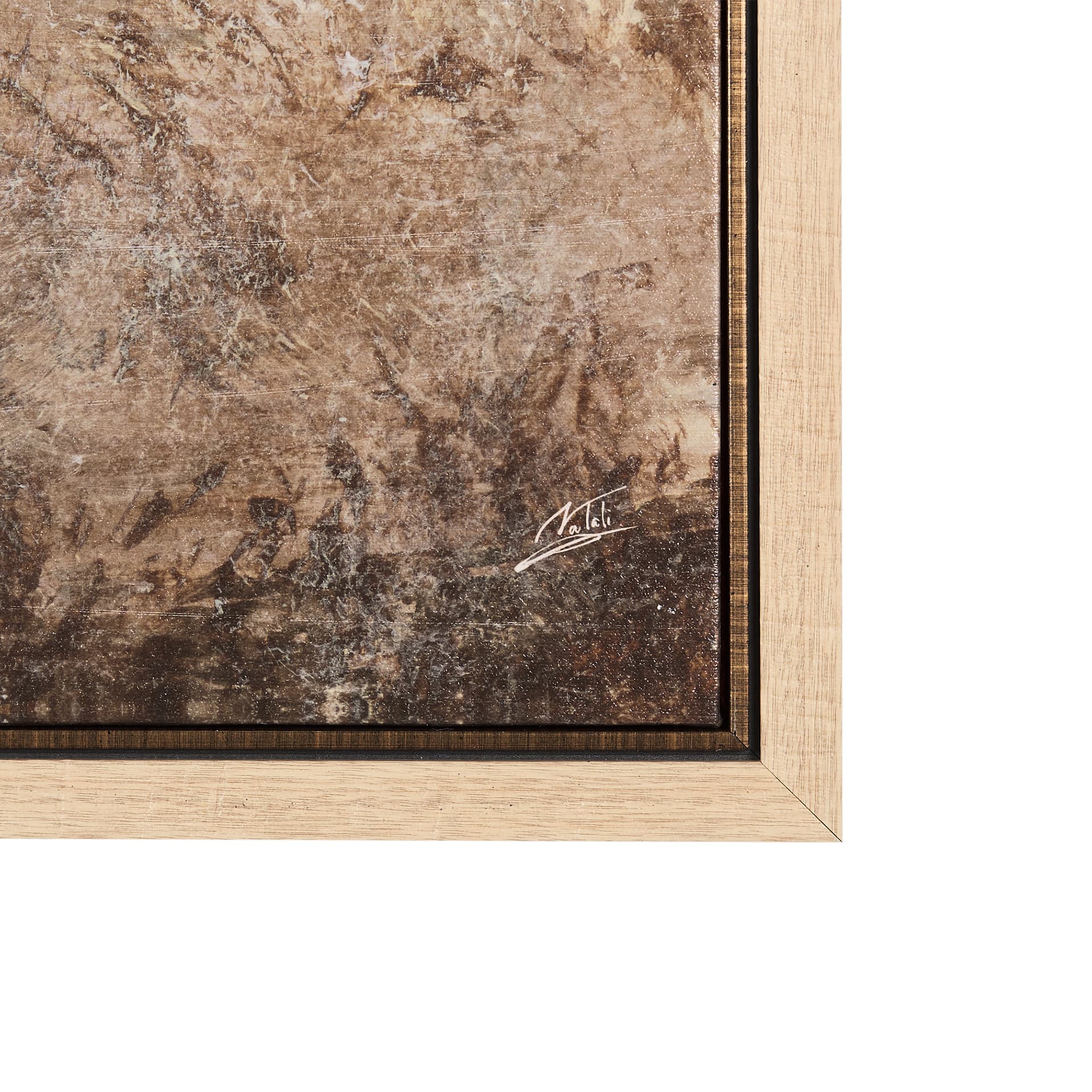 Black Strokes III by Mercana Studio a Hand Embellished Textured Framed Canvas — product photograph