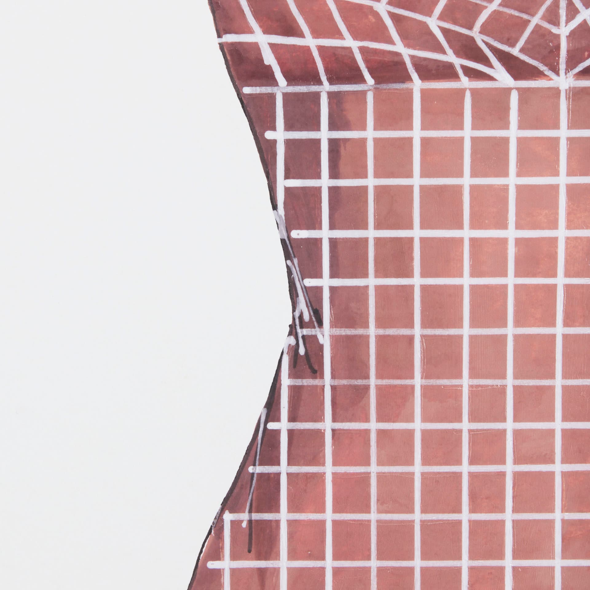 Swimsuit Pink by Mercana Studio a Hand Embellished Textured Framed Art Print Matted under Glass — product photograph