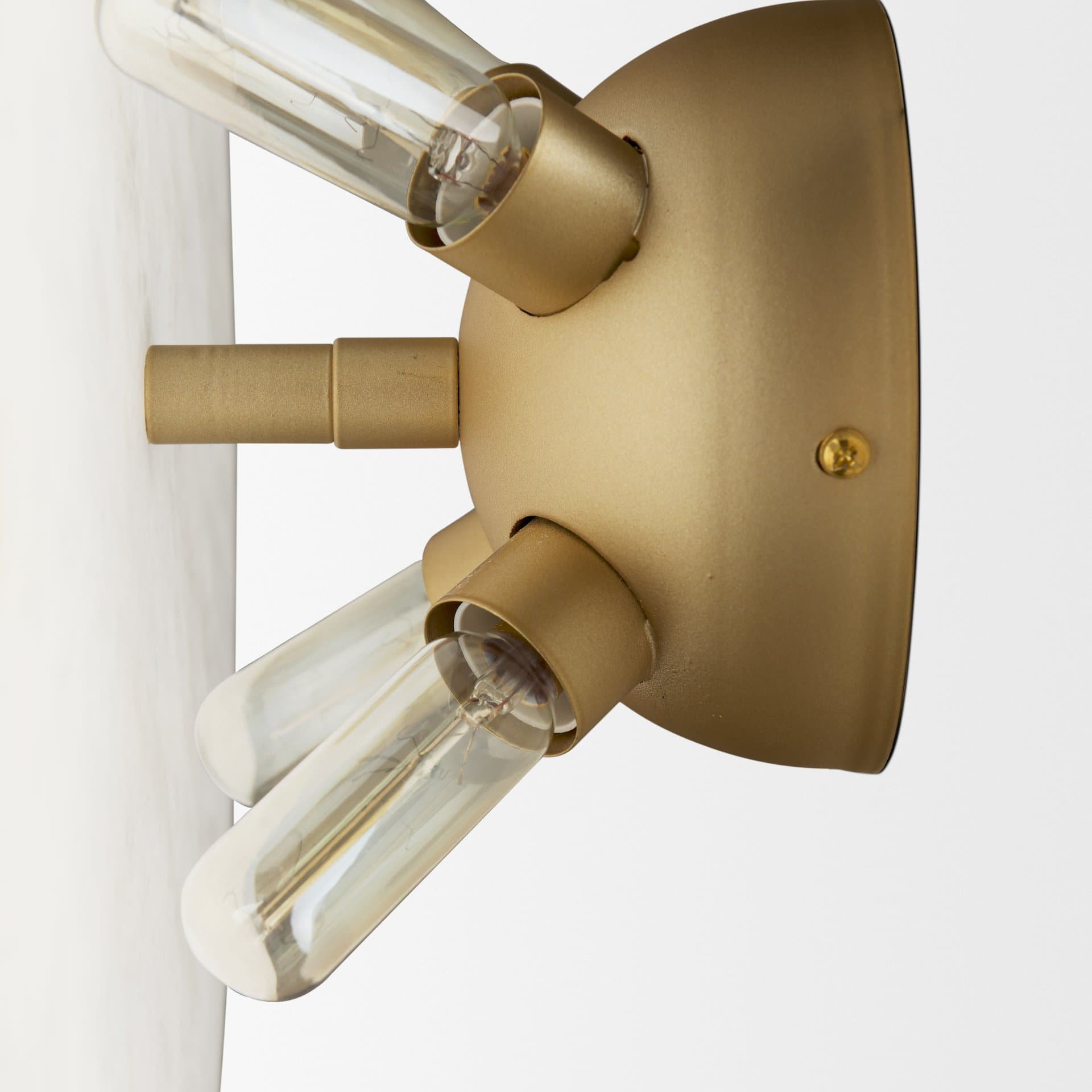 Dolly Brushed Gold Metal w/ Alabaster Shade 4-Light Wall Sconce — product photograph