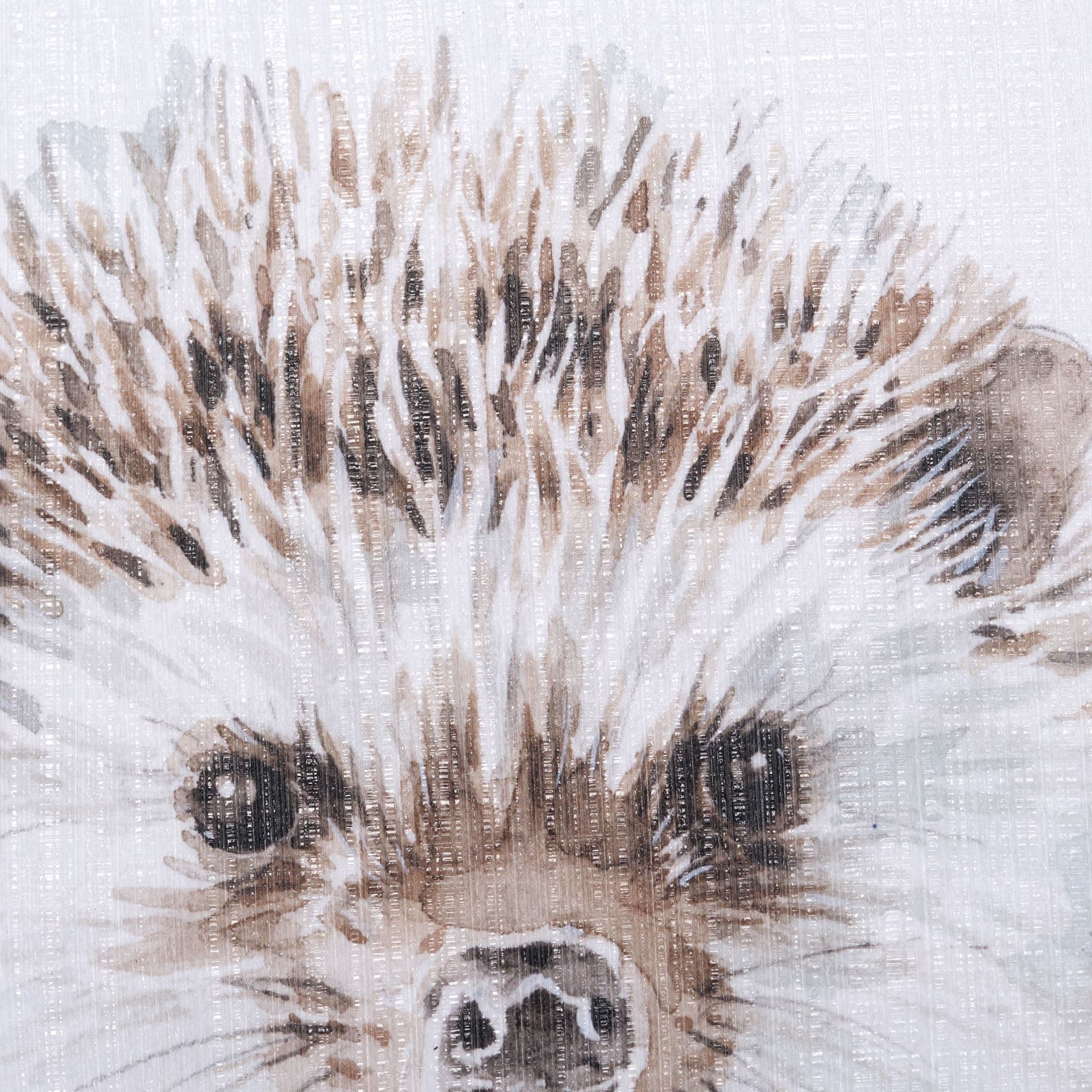 Forest Friends VII (HedgeHog) by Lisa Audit Hand Embellished Framed Art Print Matted under Glass — product photograph