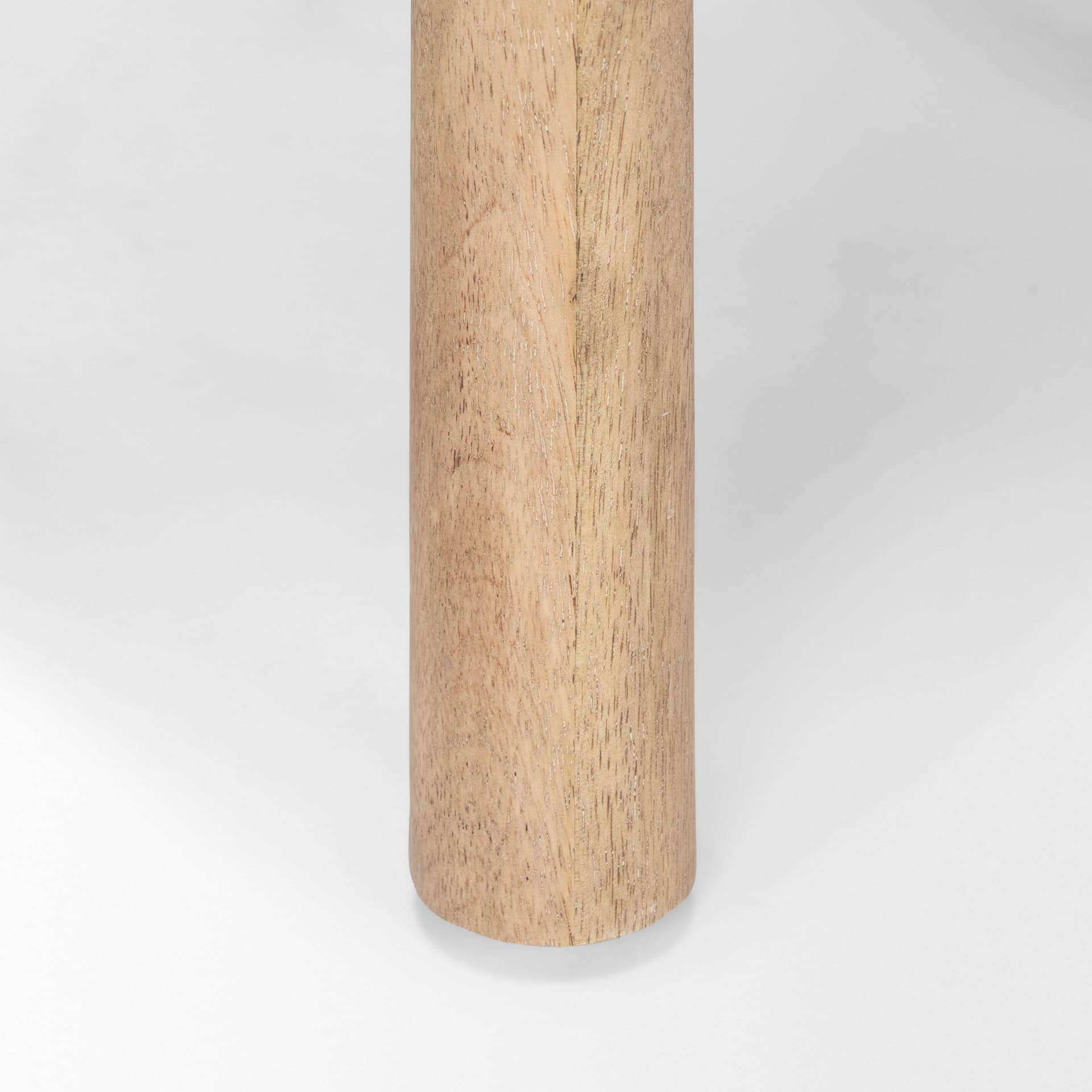 Shaiden Brown Wood w/ Cream Fabric Stool — product photograph