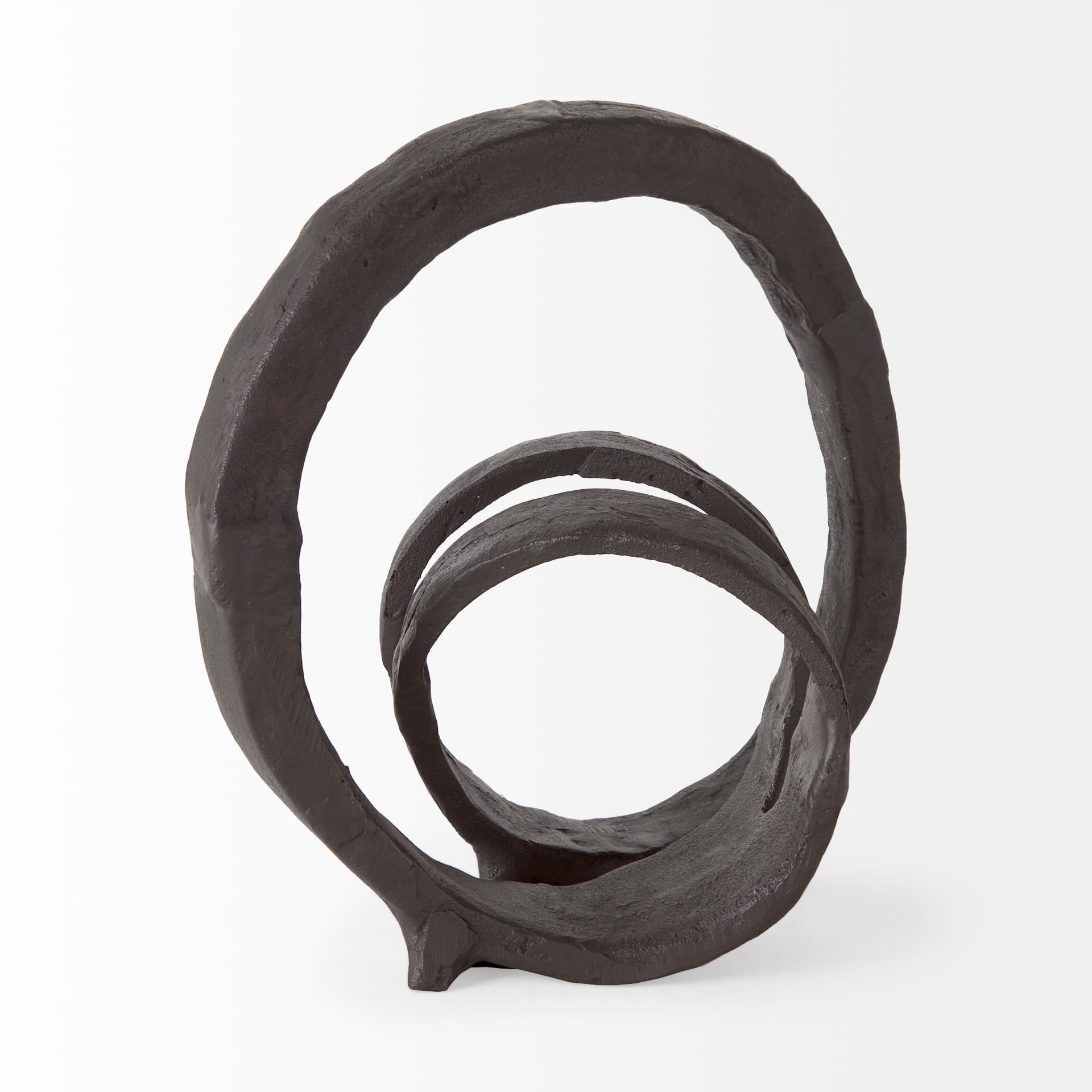 Stanislaw II Black Metal Infinite Ribbon Sculpture — product photograph
