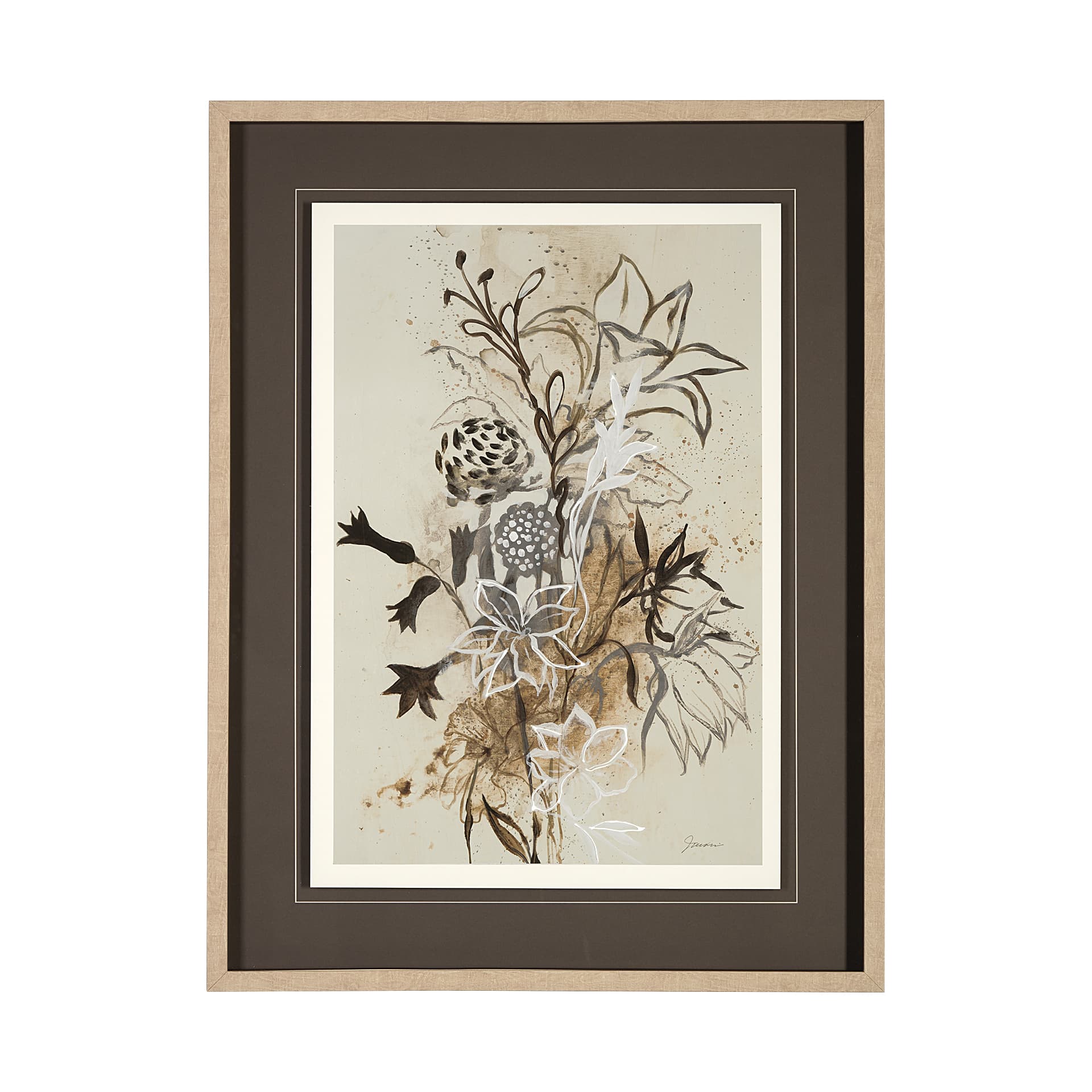 Rise & Shine I by Liz Jardine a Hand Embellished Textured Framed Art Print Matted under Glass — product photograph